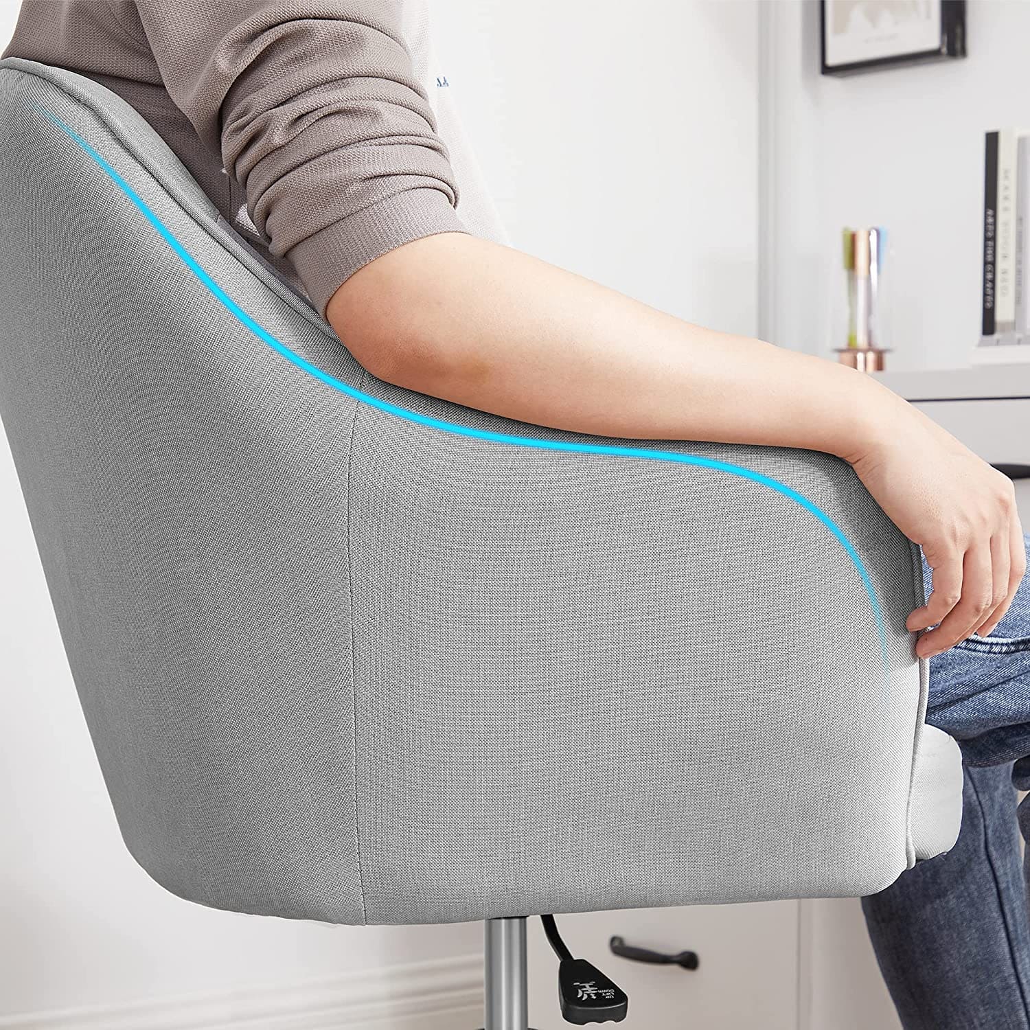 Bürostuhl hellgrau-B34OBG019G02