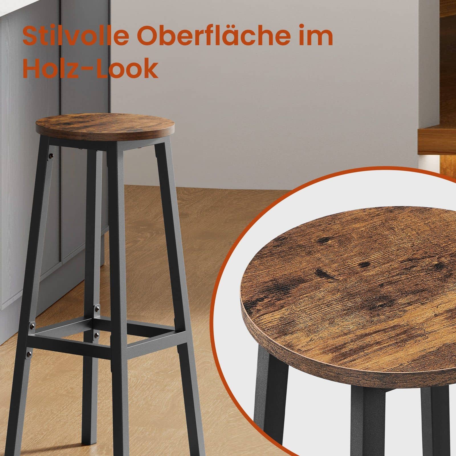 Barhocker, 2er Set, Barstühle