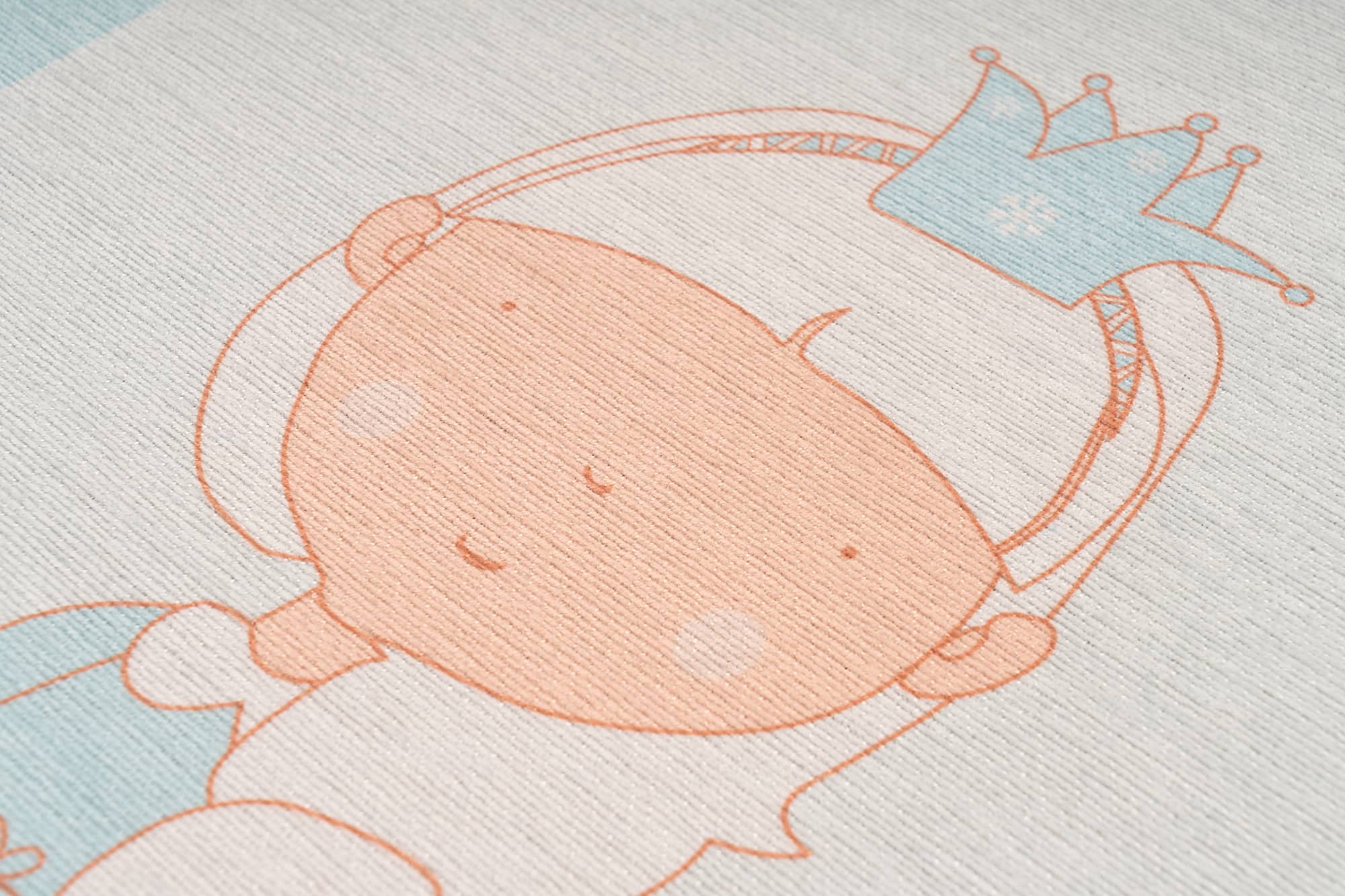 Teppich Bambini 100 Mint Ø 160cm RUND | Flachflor