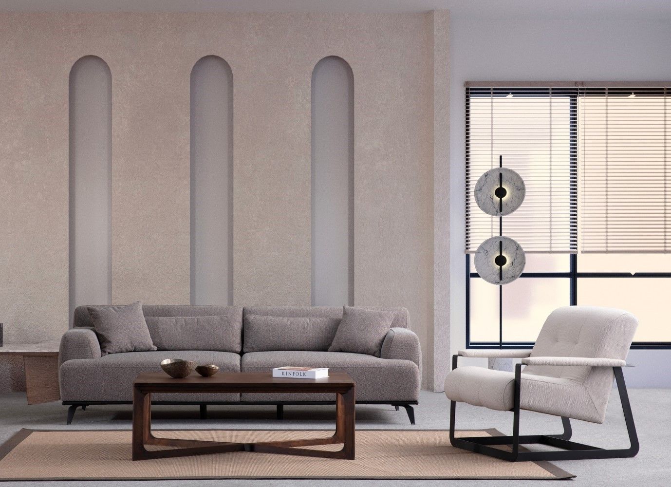 Sofa Jaguar 2-Sitzer mit 5 Kissen und Metallfüßen Sofa Jaguar 2-Sitzer mit 5 Kissen und Metallfüßen