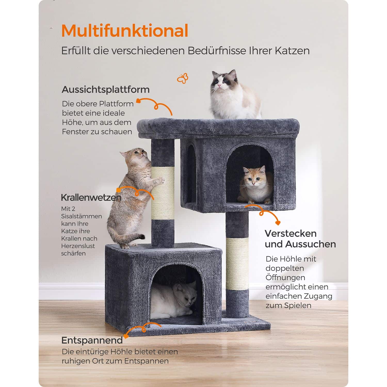 Katzenhaus für extra große Katzen-PCT614G01 Katzenhaus für extra große Katzen-PCT614G01