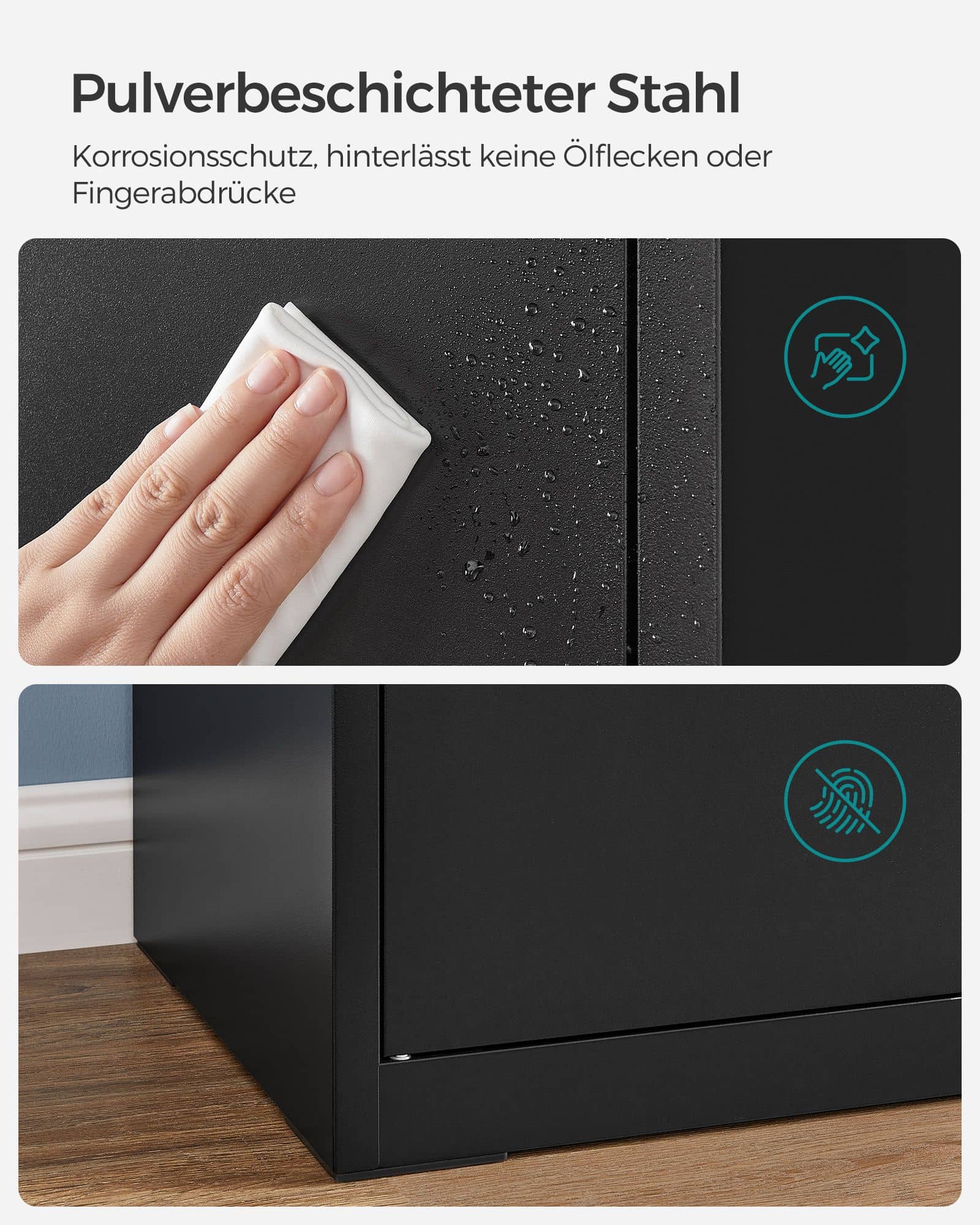 Stahl-Aufbewahrungsschrank für Garage grau-B34OMC015B01 Stahl-Aufbewahrungsschrank für Garage grau-B34OMC015B01