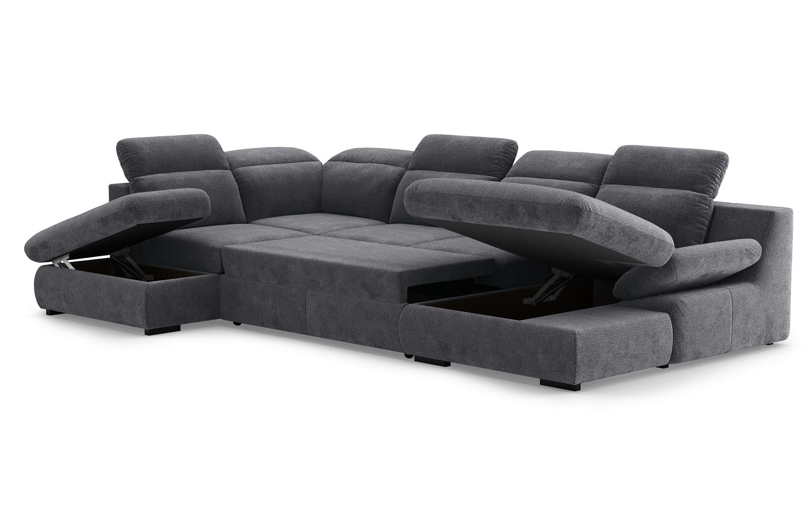 Lorena Wohnlandschaft mit Schlaffunktion und Bettkasten - Cotta Lorena Wohnlandschaft mit Schlaffunktion und Bettkasten - Cotta