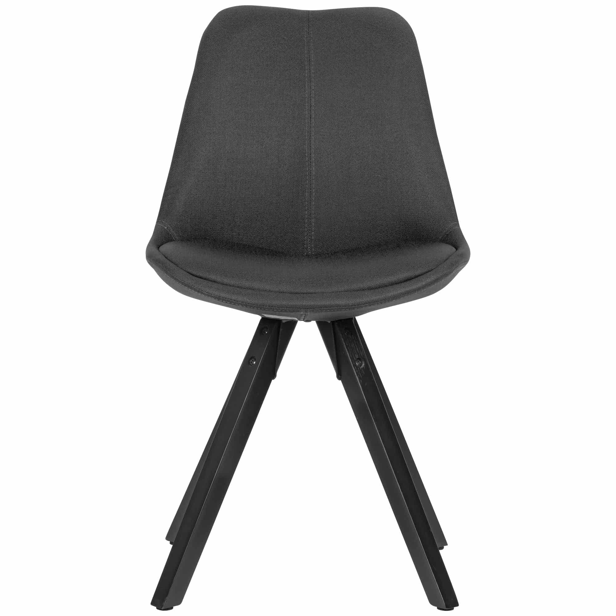 2er Set Esszimmerstuhl Anthrazit mit schwarzen Beinen Stuhl Skandinavisch 2er Set Esszimmerstuhl Anthrazit mit schwarzen Beinen Stuhl Skandinavisch