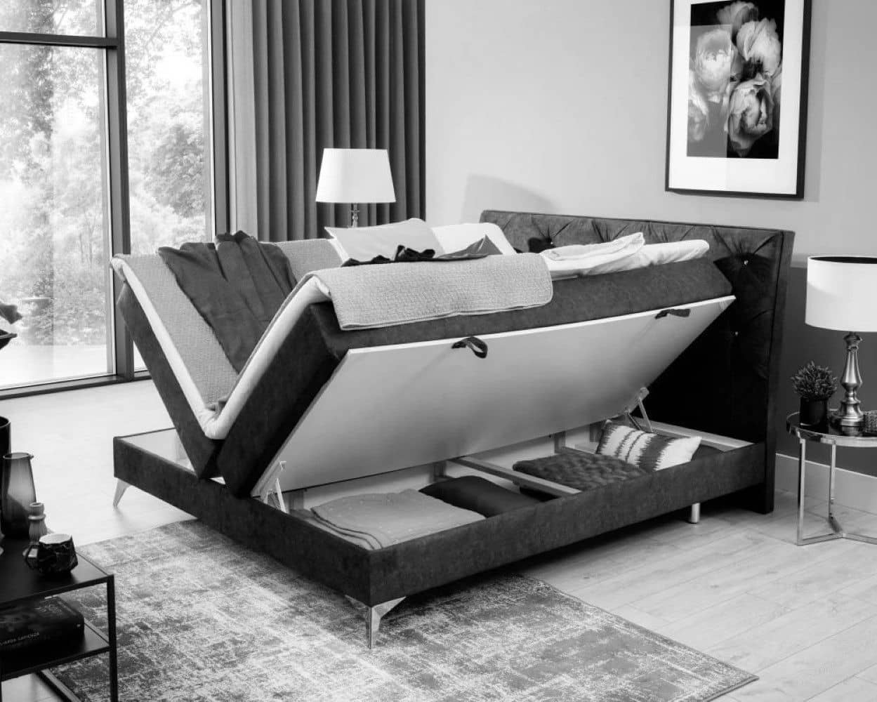 Boxbett Adel von Eltap in Braun, Dunkelgrün oder Rosa | Kronos