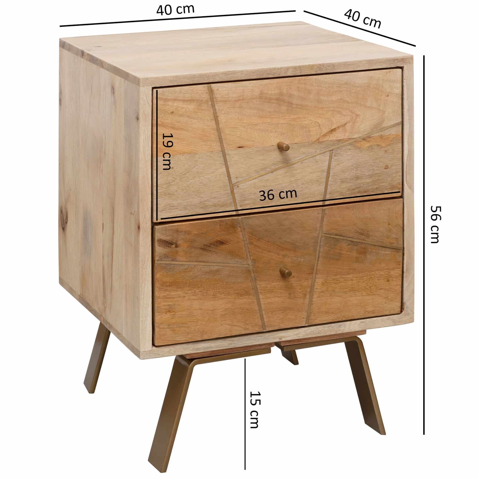 47297-WOHNLING-Nachtkonsole-SIKAR-40x40x56-cm-Man_3 Nachtkonsole SIKAR 40x56x40cm Mango Massivholz Nachtschrank Hoch
