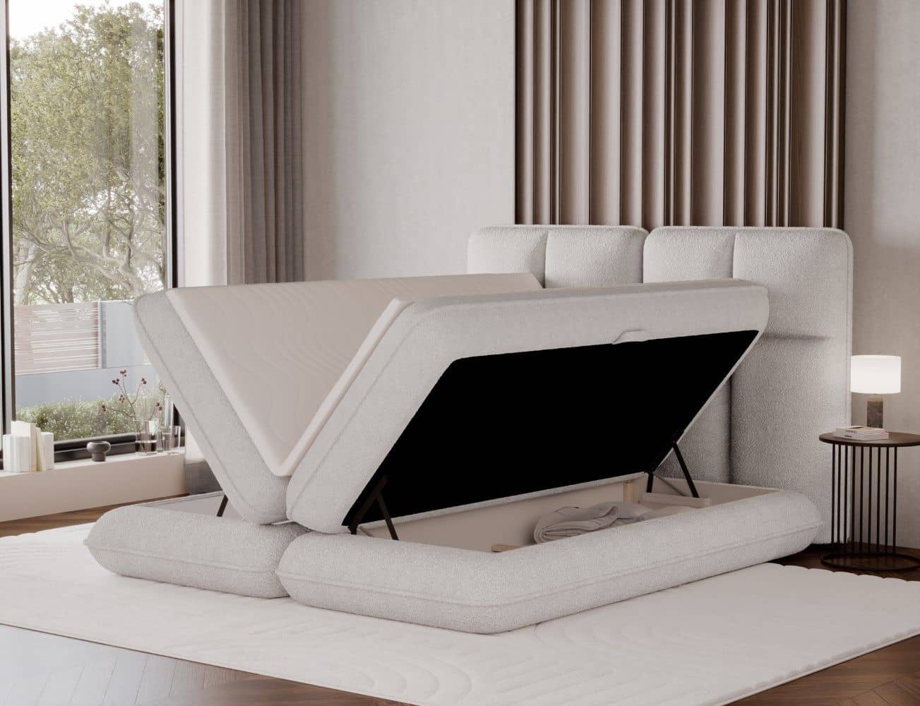 Boxspringbett Tonila von Eltap Royal Mikrofaser | Bettkasten | Topper Boxspringbett Tonila von Eltap Royal Mikrofaser | Bettkasten | Topper