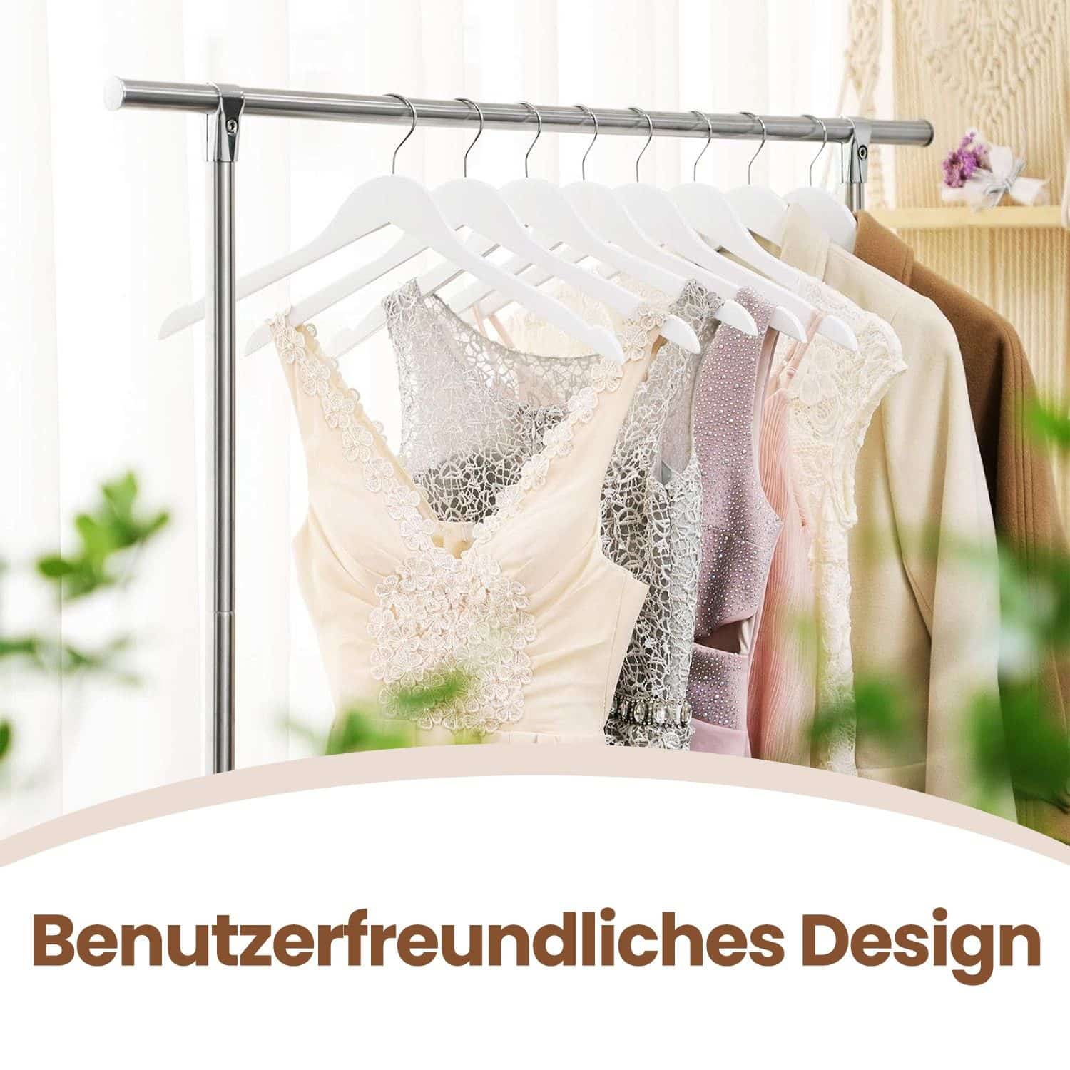 Schlichte Bügel 20 Stück Weiß Schlichte Bügel 20 Stück Weiß