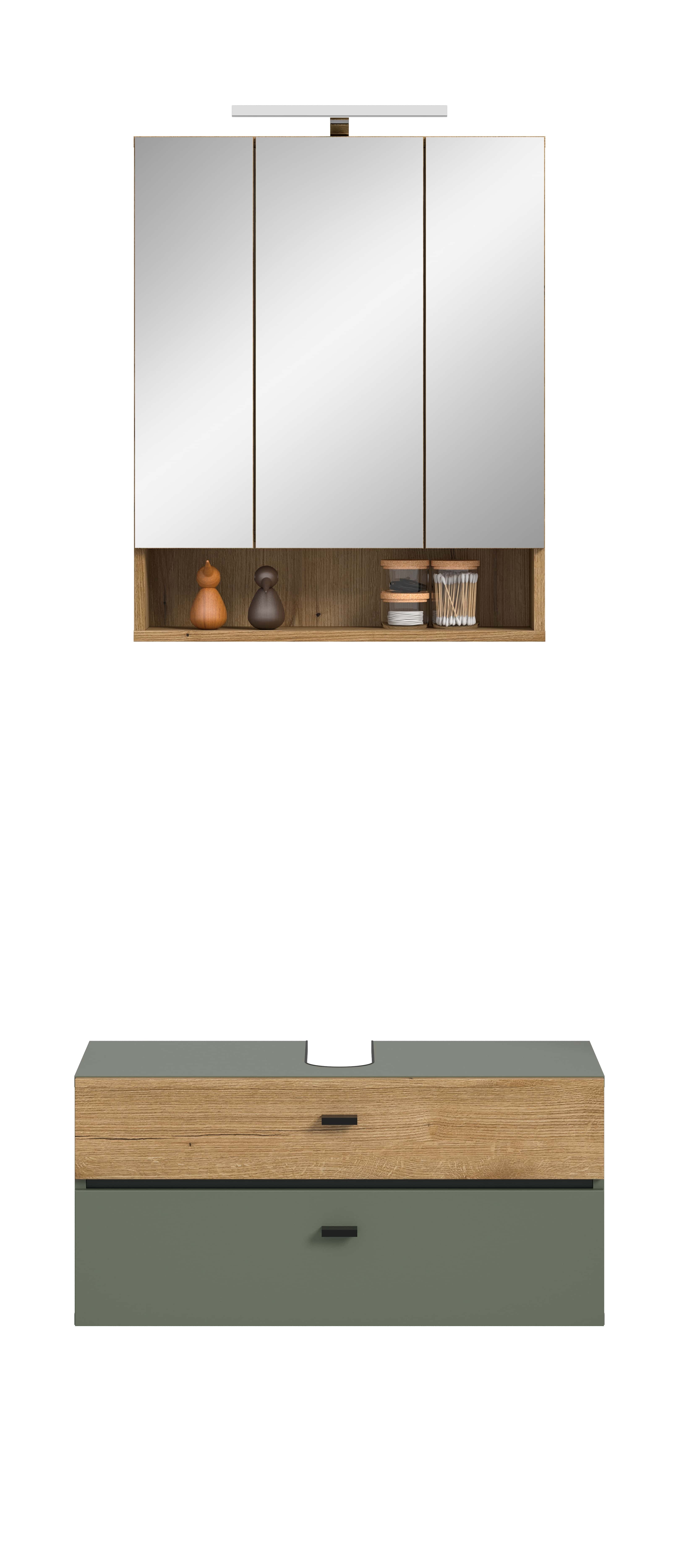 Aqua Badkombination inkl. Beleuchtung