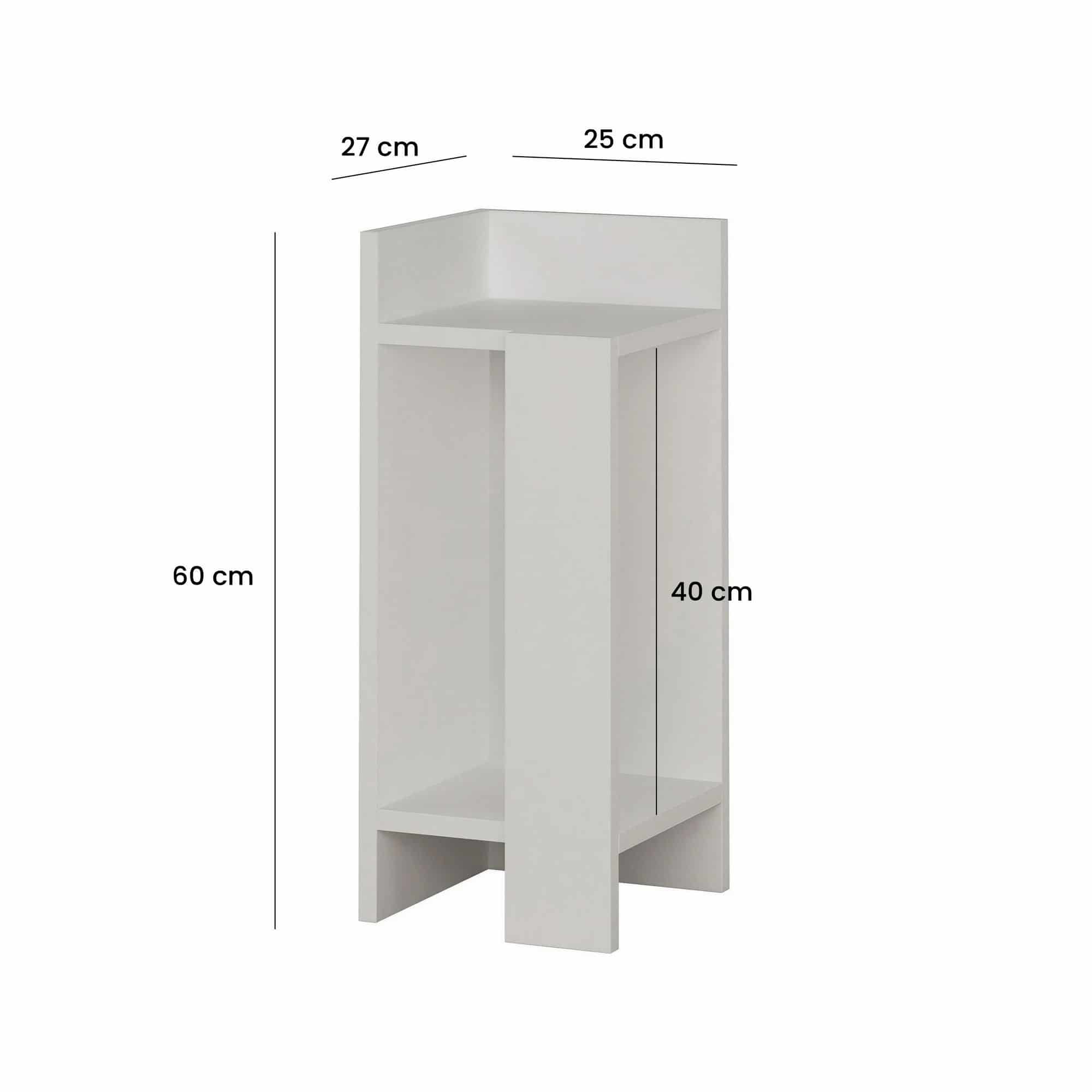 Elos Right - weiß - Nachttisch