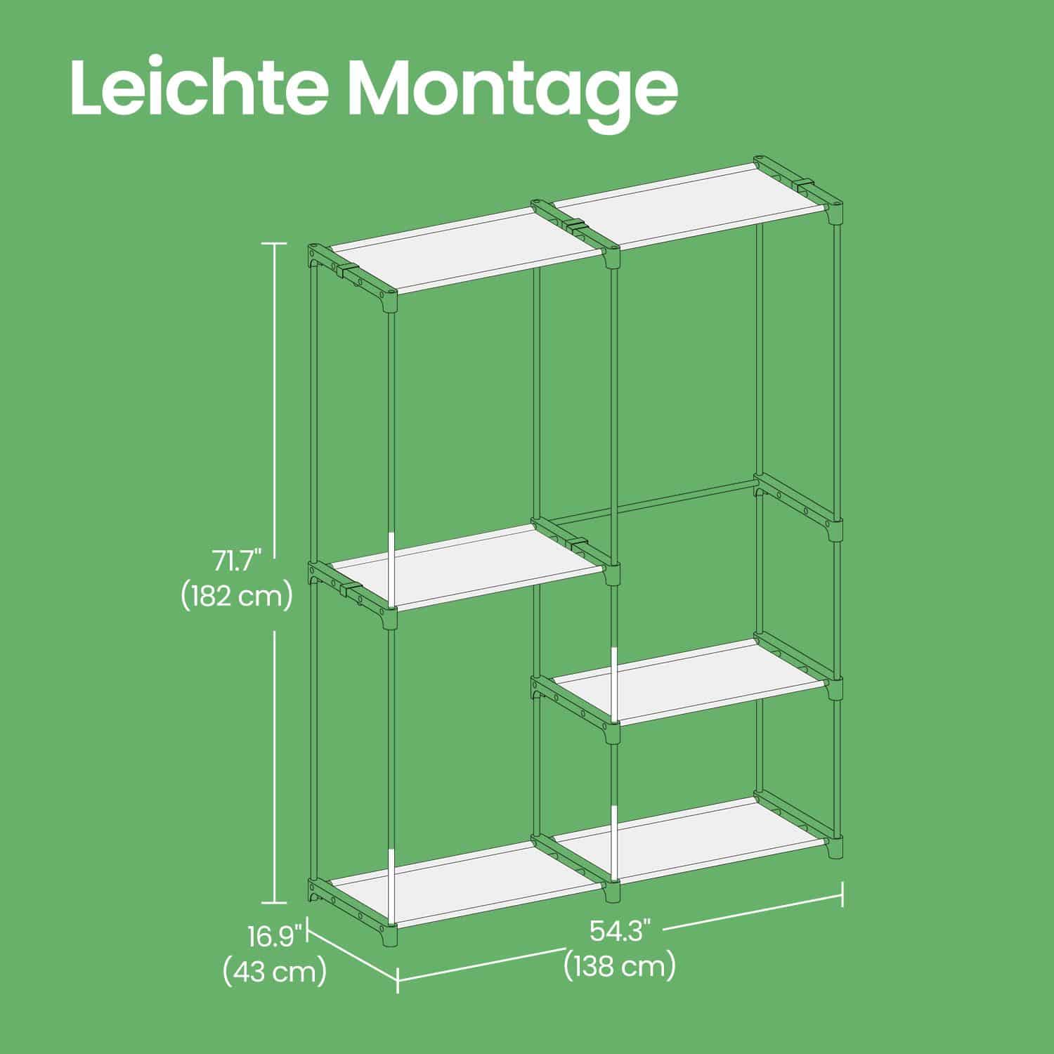 Kleiderschrank offen, Kleiderständer, Kleiderstange