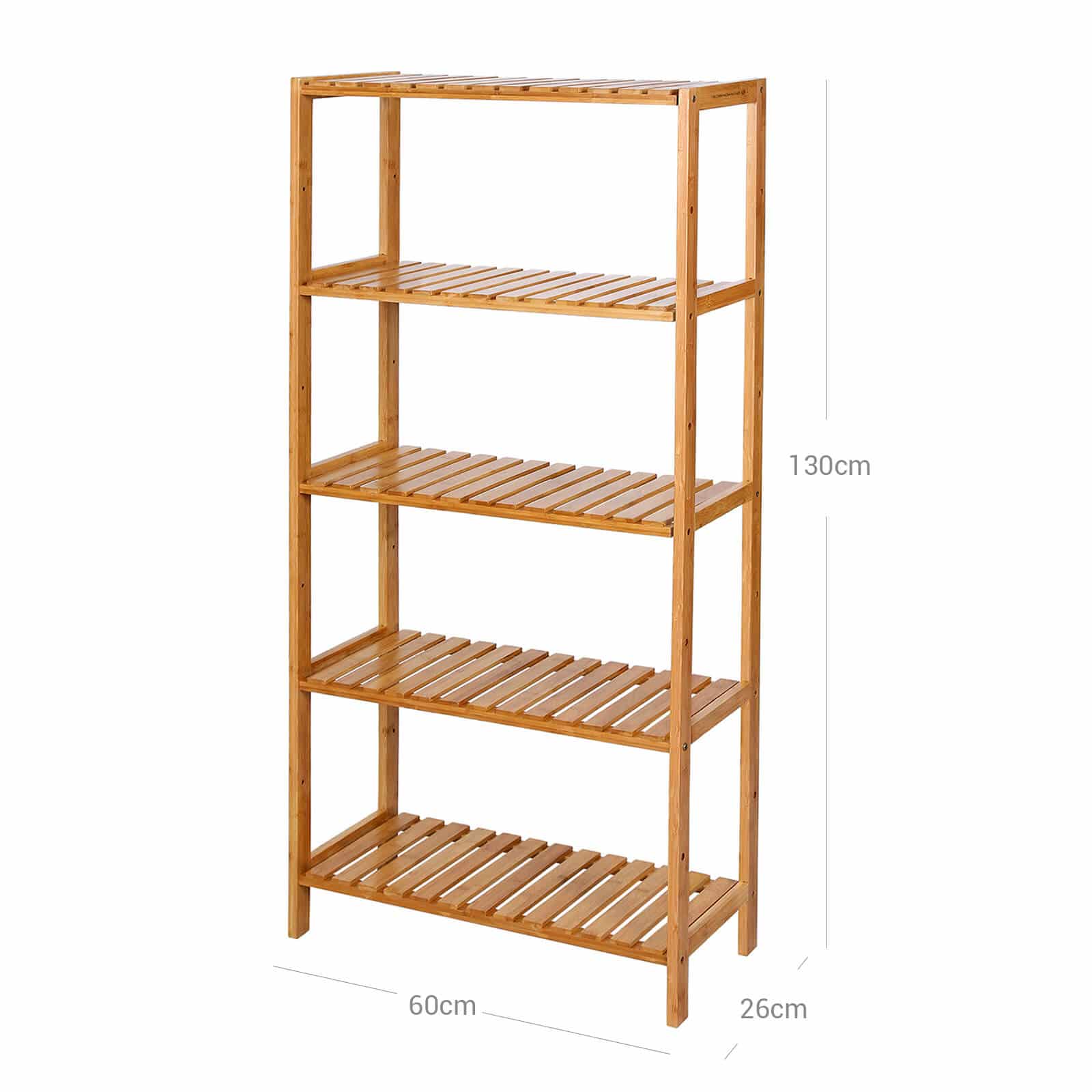 Badregal Bambus 5 Ablagen-BCB35Y Badregal Bambus 5 Ablagen-BCB35Y