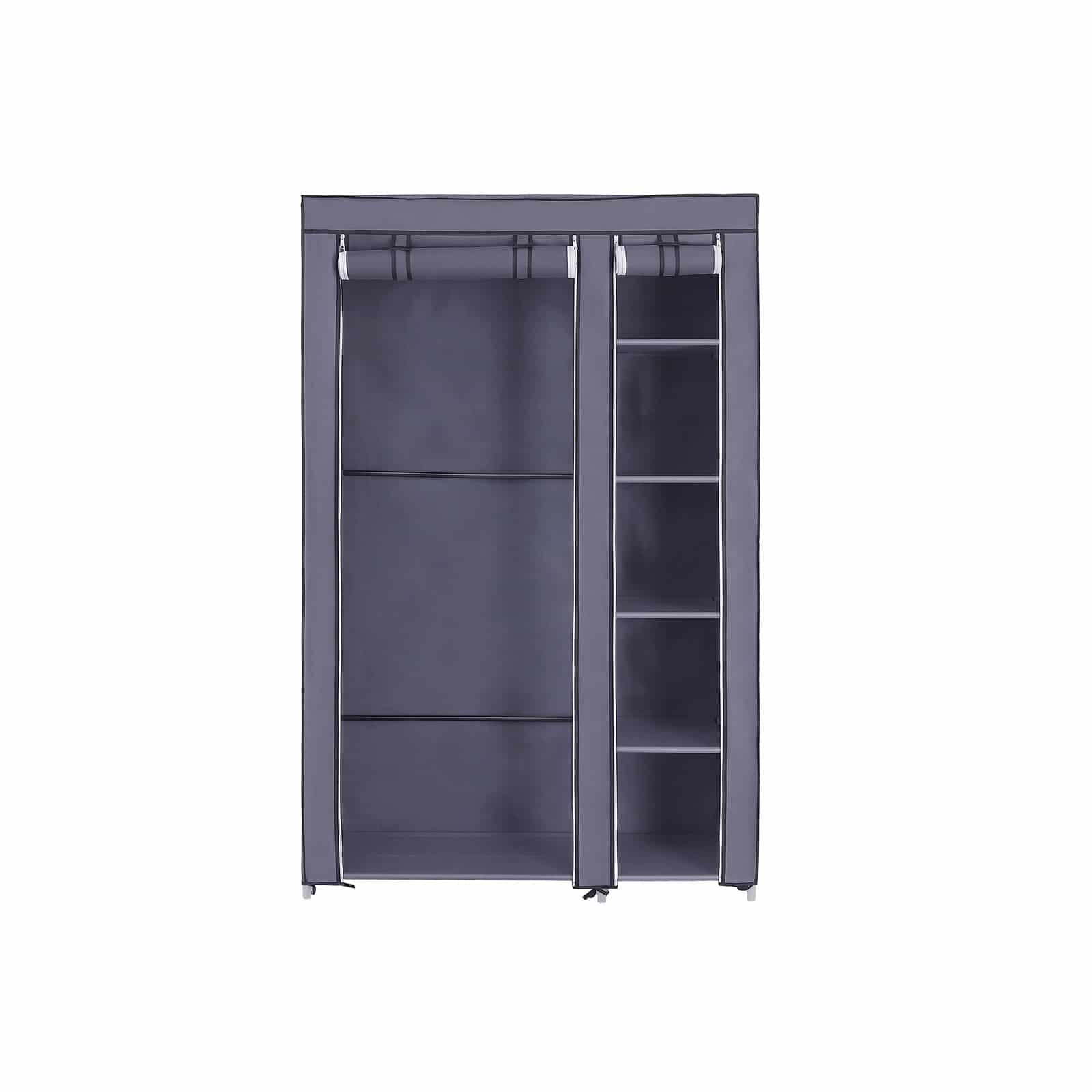 Stoffschrank 110 x 175 cm Grau-LSF007G Stoffschrank 110 x 175 cm Grau-LSF007G