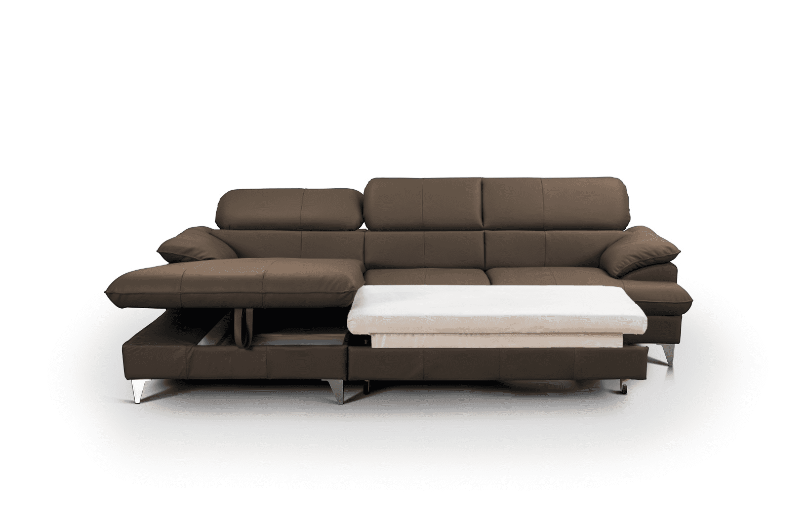David Ecksofa Echtleder – Schlafsofa mit Bettkasten David Ecksofa Echtleder – Schlafsofa mit Bettkasten