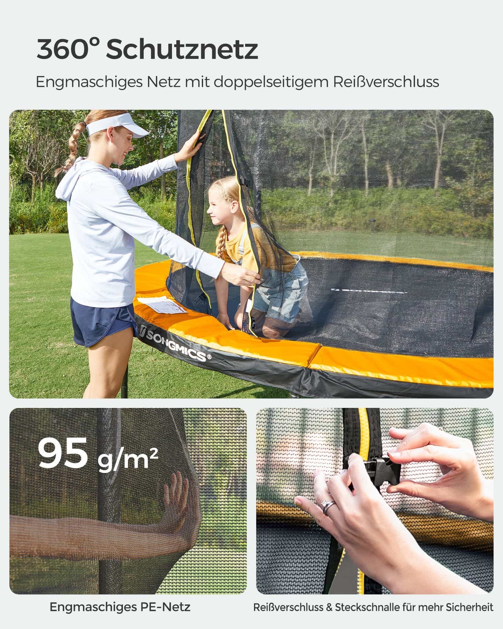 Gartentrampolin Ø 366 cm mit Sicherheitsnetz-B34STR122O01 Gartentrampolin Ø 366 cm mit Sicherheitsnetz-B34STR122O01