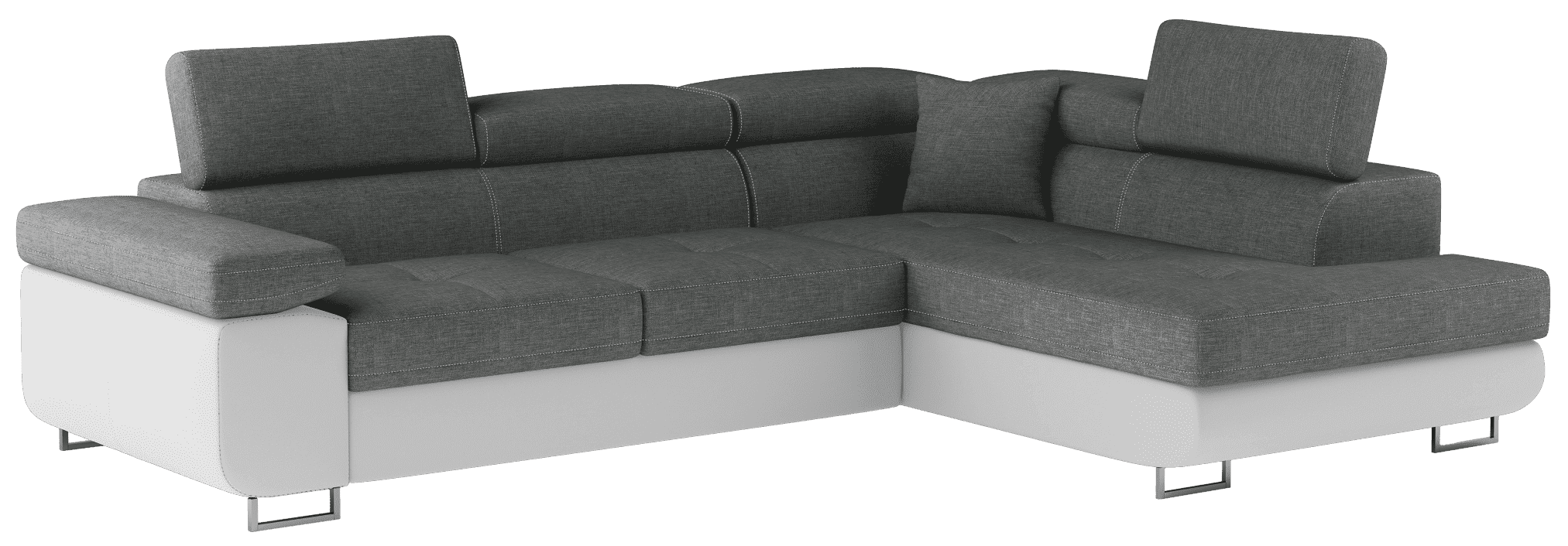 Eltap Ecksofa Anton mit Schlaffunktion & Bettkasten | Sawanna/Soft