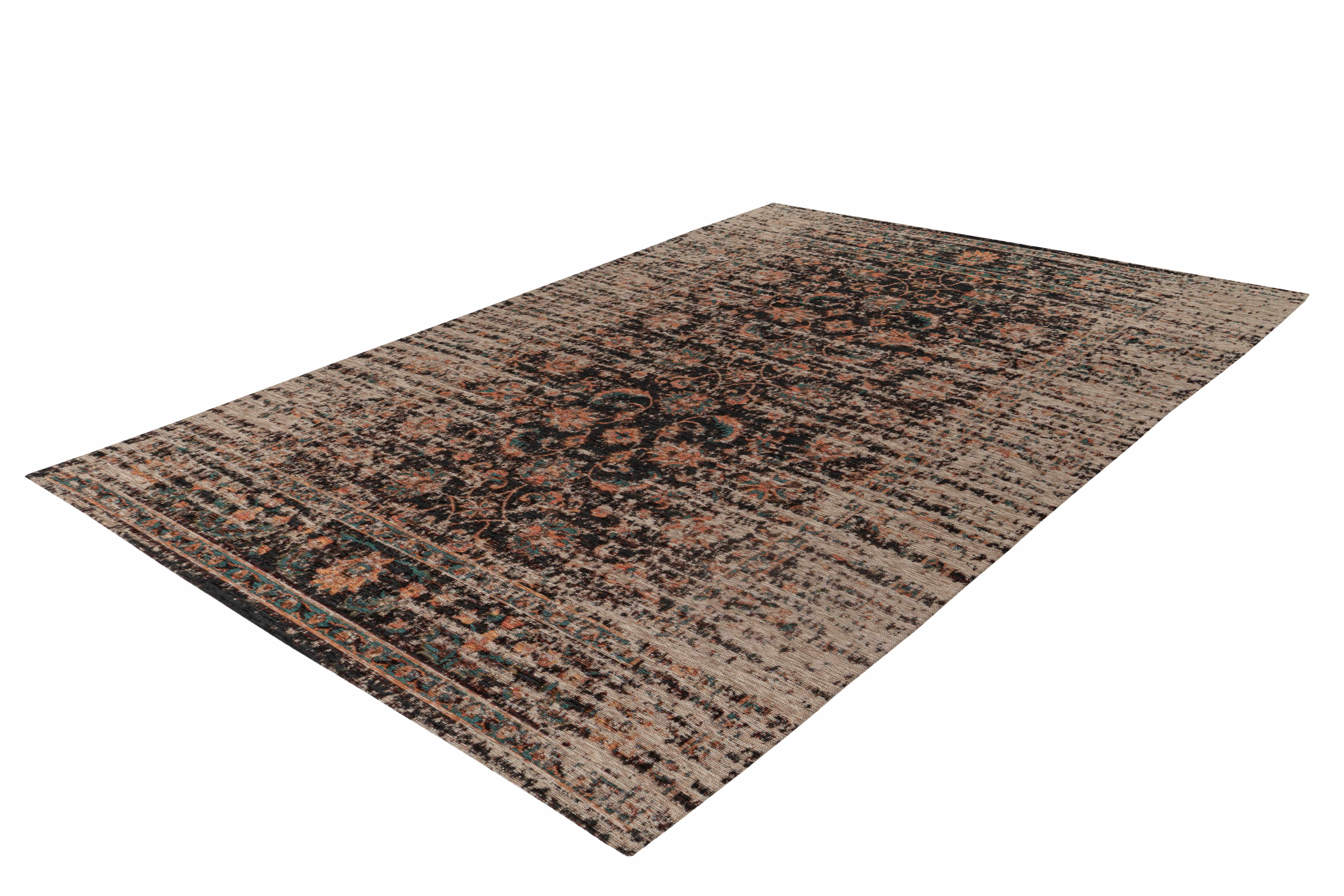 Teppich Charme 225 Multi / Rot 80cm x 150cm | Vintage-Stil | Flachflor