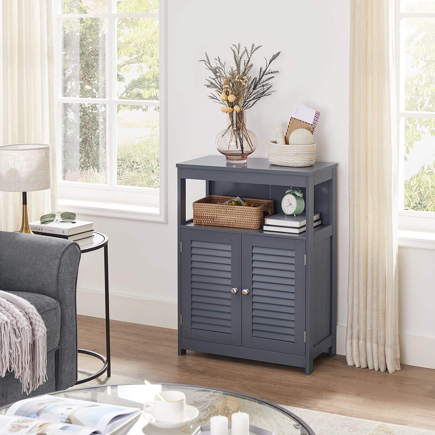 BBC040G01-4 VASAGLE Badschrank: Flexibles Design für Wohnräume