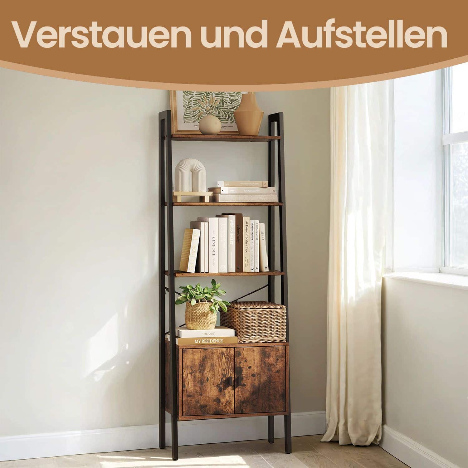 Industrie-Design Standregal 4 Ablagen Industrie-Design Standregal 4 Ablagen