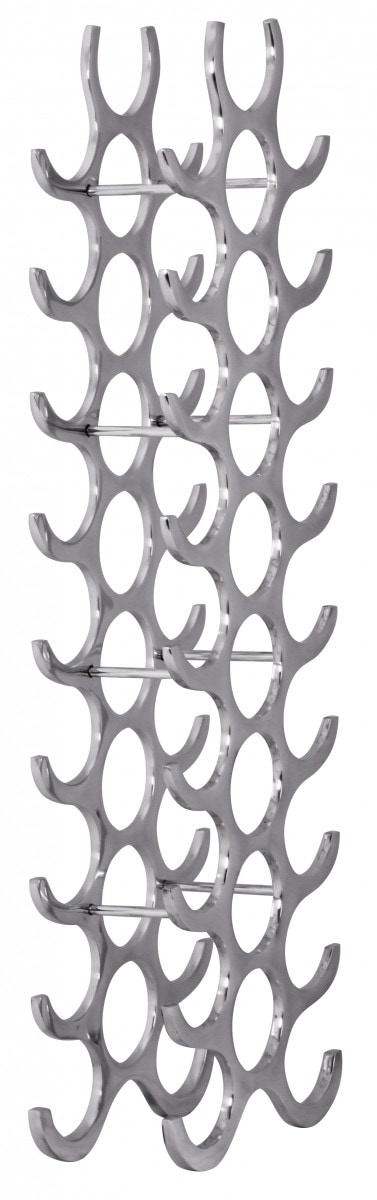 32598-Wohnling-Weinregal-Design-Flammen-98-cm-fuer-27-FlE3kh8APVg1CG9 Design Aluminium Weinregal 27 Flaschen in Silber 31x98x14 cm