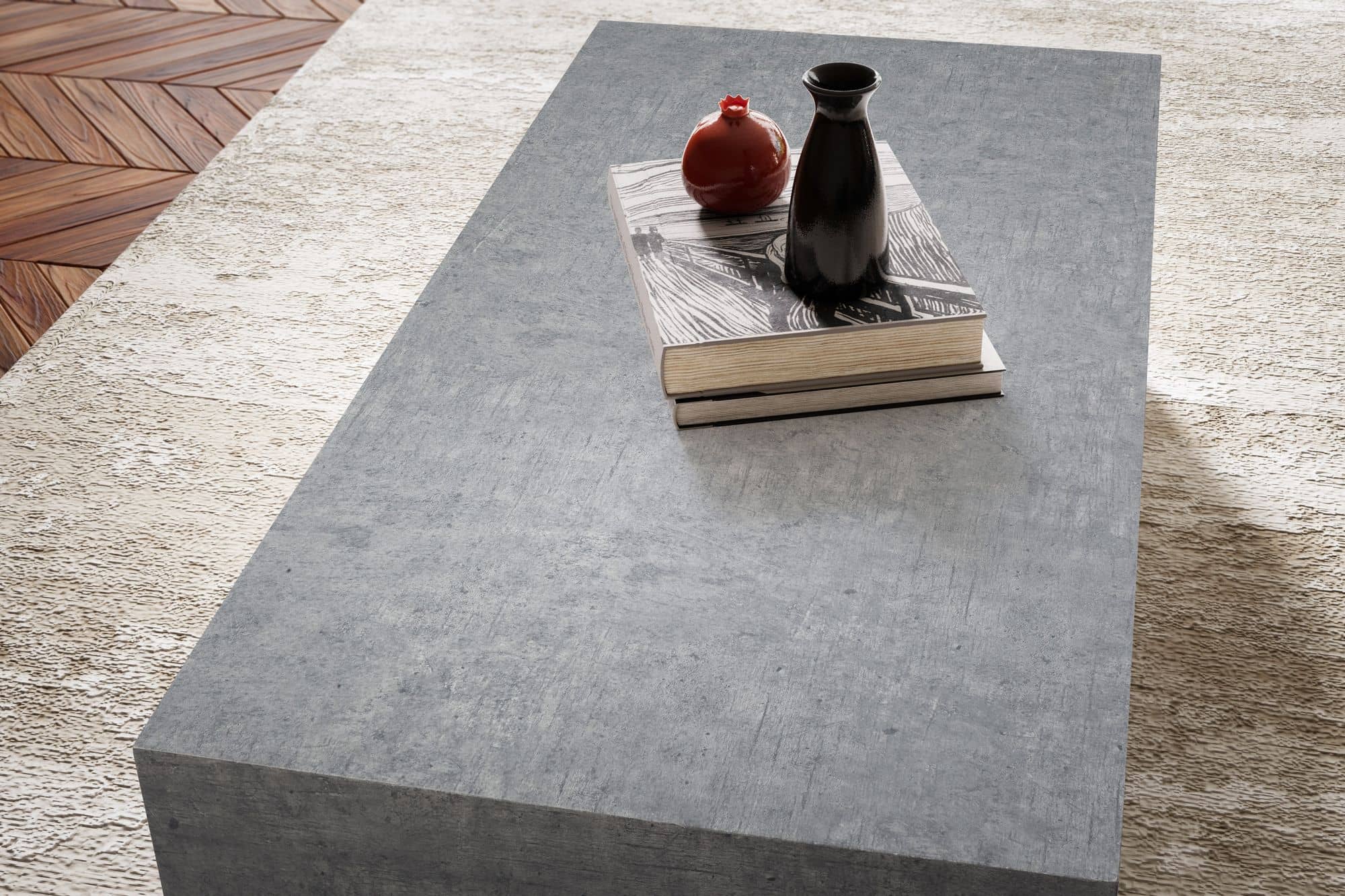 Couchtisch MONOBLOC 100x50x30 cm in Beton-Optik Grau Couchtisch MONOBLOC 100x50x30 cm in Beton-Optik Grau