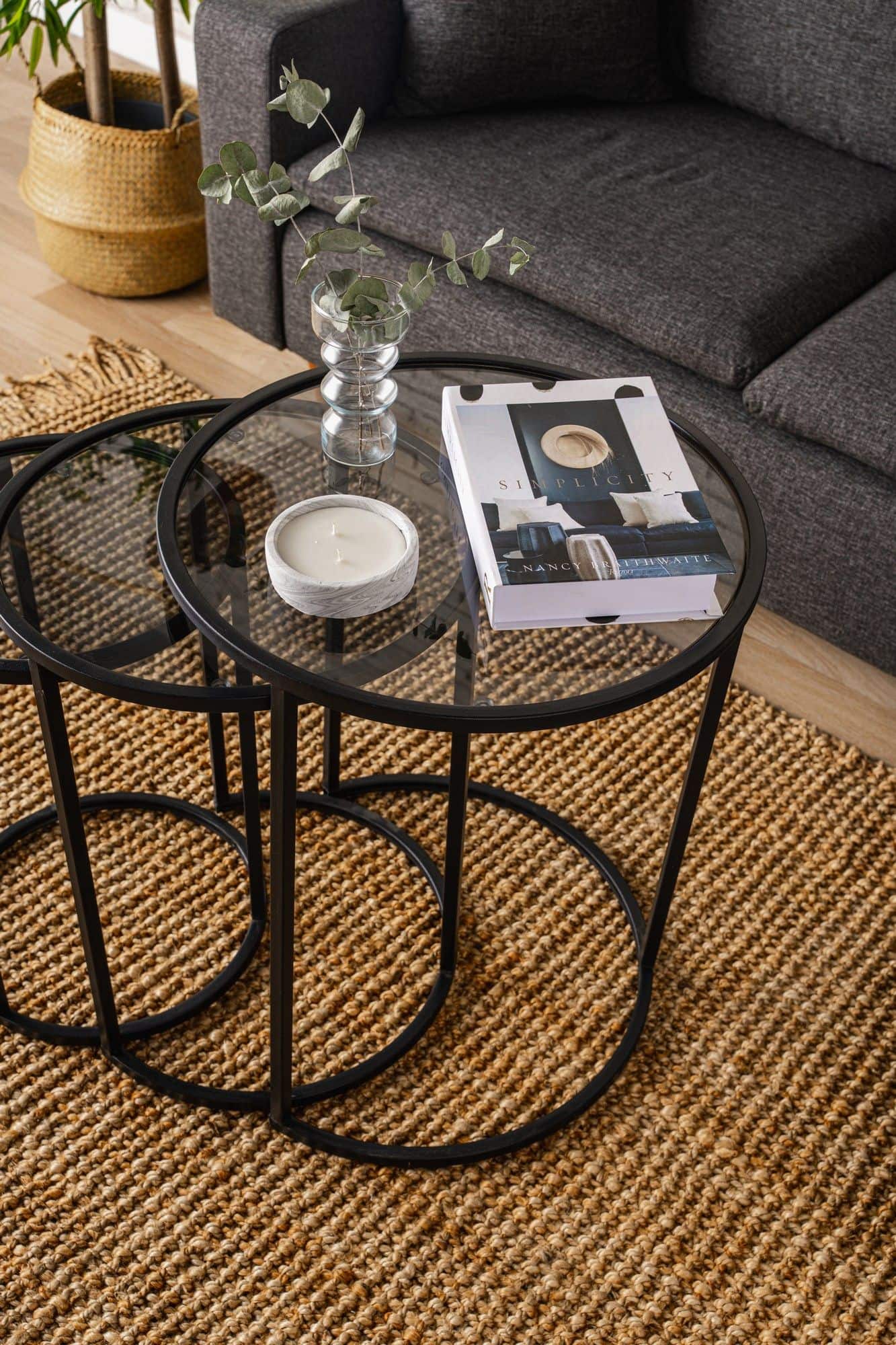 Alya - schwarz - 3er Satztisch