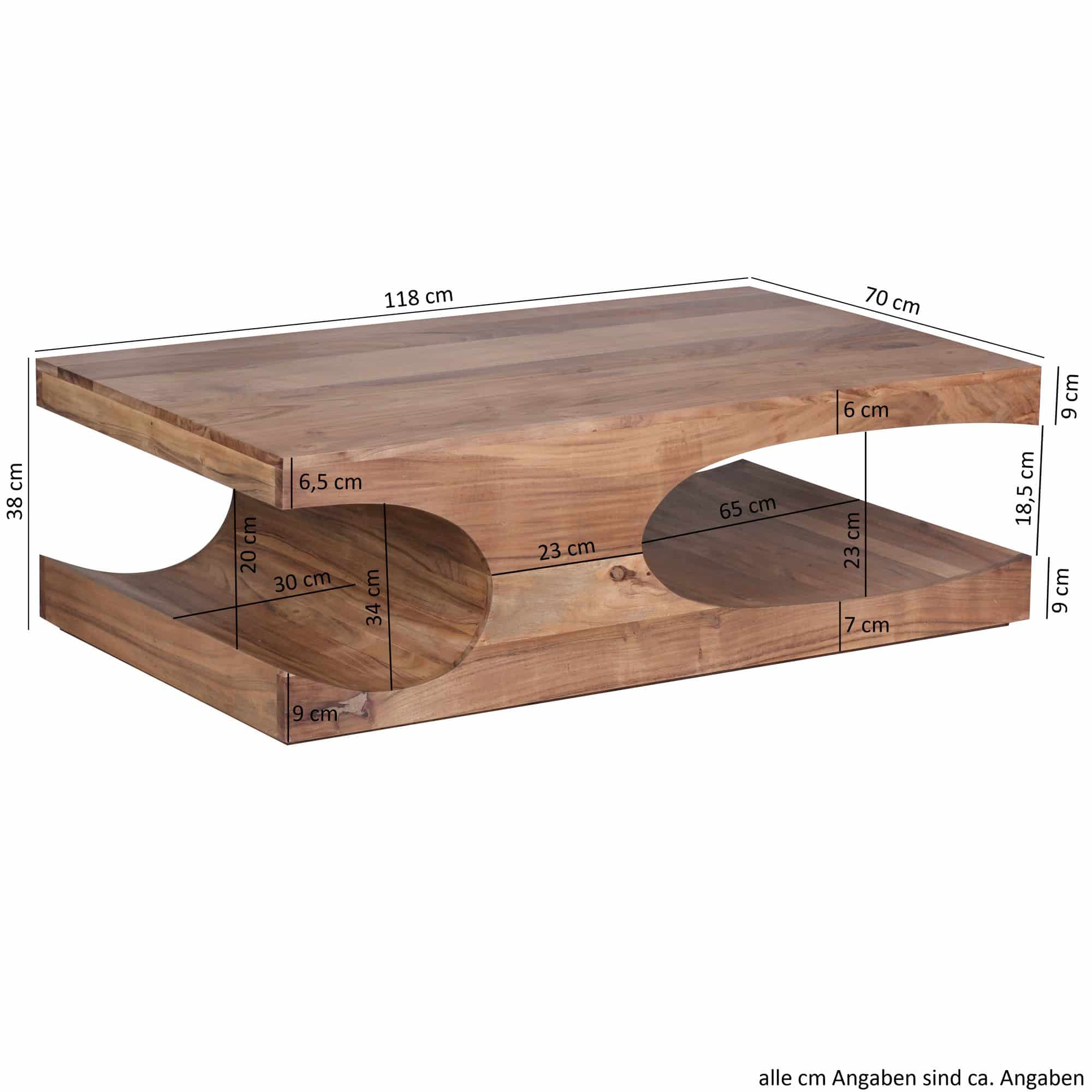 38524-WOHNLING-Couchtisch-BOHA-Massiv-Holz-Akazie_2 Couchtisch Boha 118 cm – Akazie Massivholz & Metall