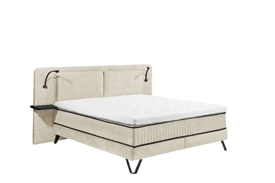 Milazzo_Aphrodite-01-Ivory-cream_o-Kissen Exklusive Entspannung: ED Exciting Design Boxspringbett Milazzo