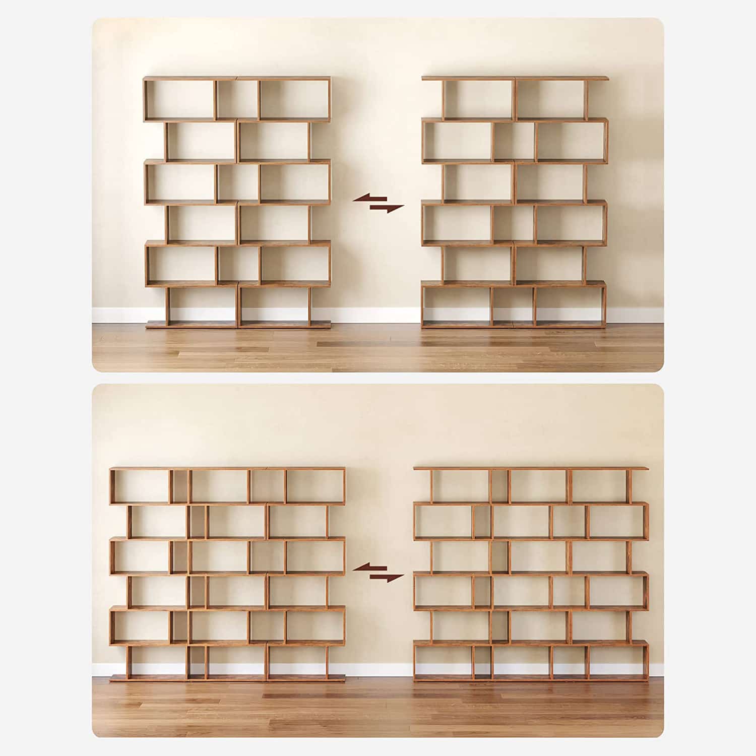 Standregal zur Präsentation Dunkelbraun-B34LBC61BX Standregal zur Präsentation Dunkelbraun-B34LBC61BX