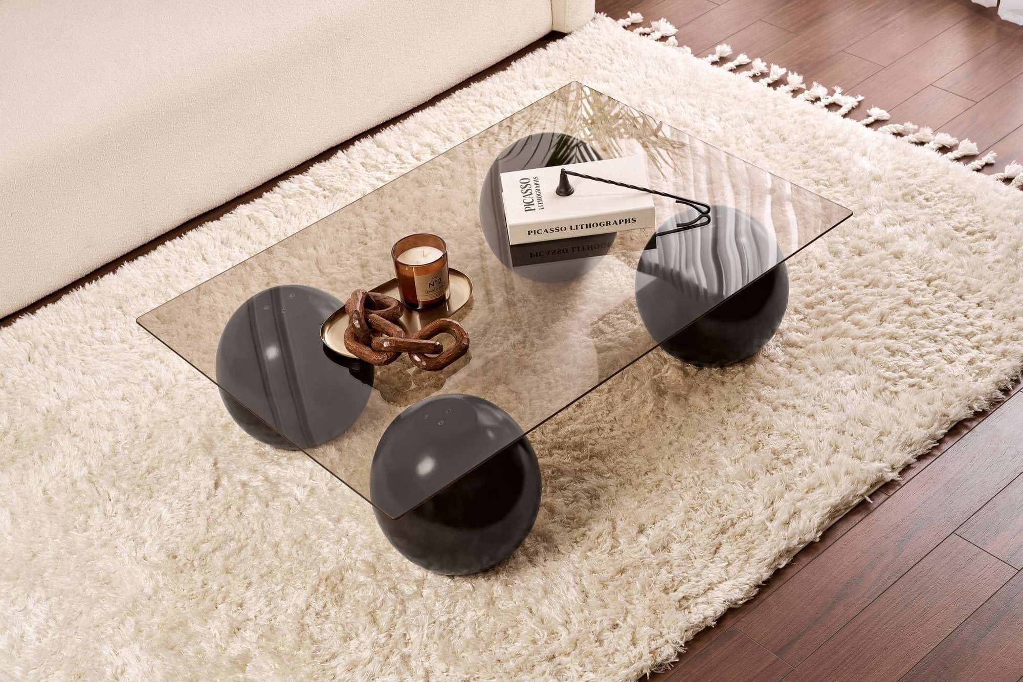 Sera - schwarz, grau - Couchtisch