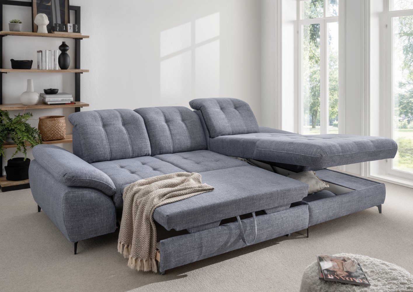 Sofa Delphino Benformato Anzio Blau Sofa Delphino Benformato Anzio Blau