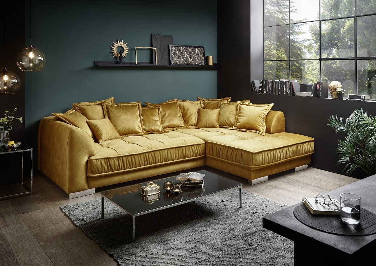 Ecksofa Pascha von ED Exciting Design – Luxus-Mikrofaser