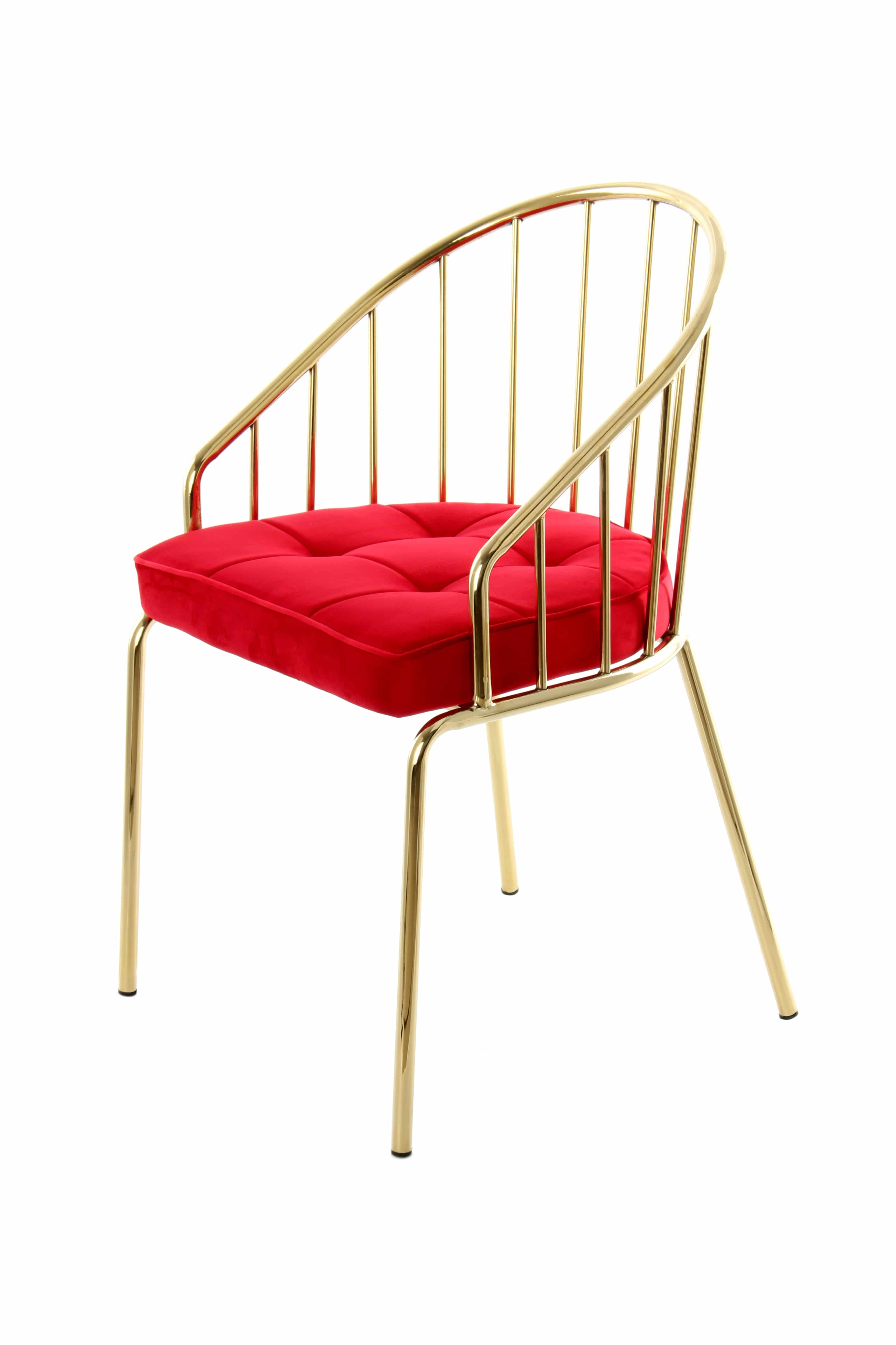 Stuhl Palma 110 Rot / Gold Stuhl Palma 110 Rot / Gold