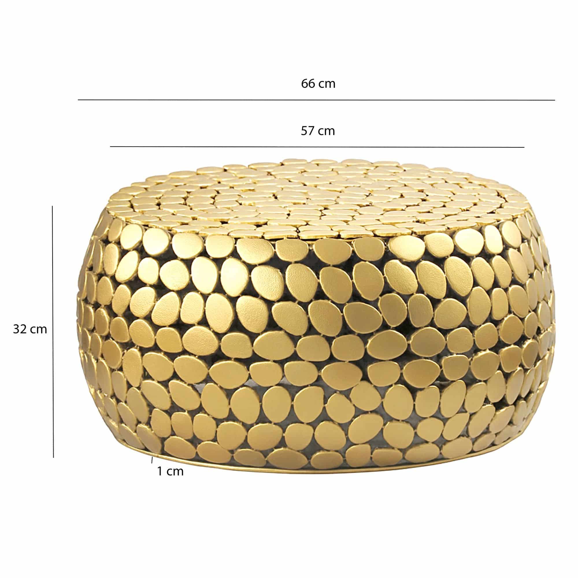 Couchtisch Aluminium gold rund 66x32 cm - Design Sofatisch Wohnzimmer - Moderner Wohnzimmertisch Metall - Runder Loungetisch - Alu Beistelltisch Handmade Couchtisch Aluminium gold rund 66x32 cm - Design Sofatisch Wohnzimmer - Moderner Wohnzimmertisch Metall - Runder Loungetisch - Alu Beistelltisch Handmade