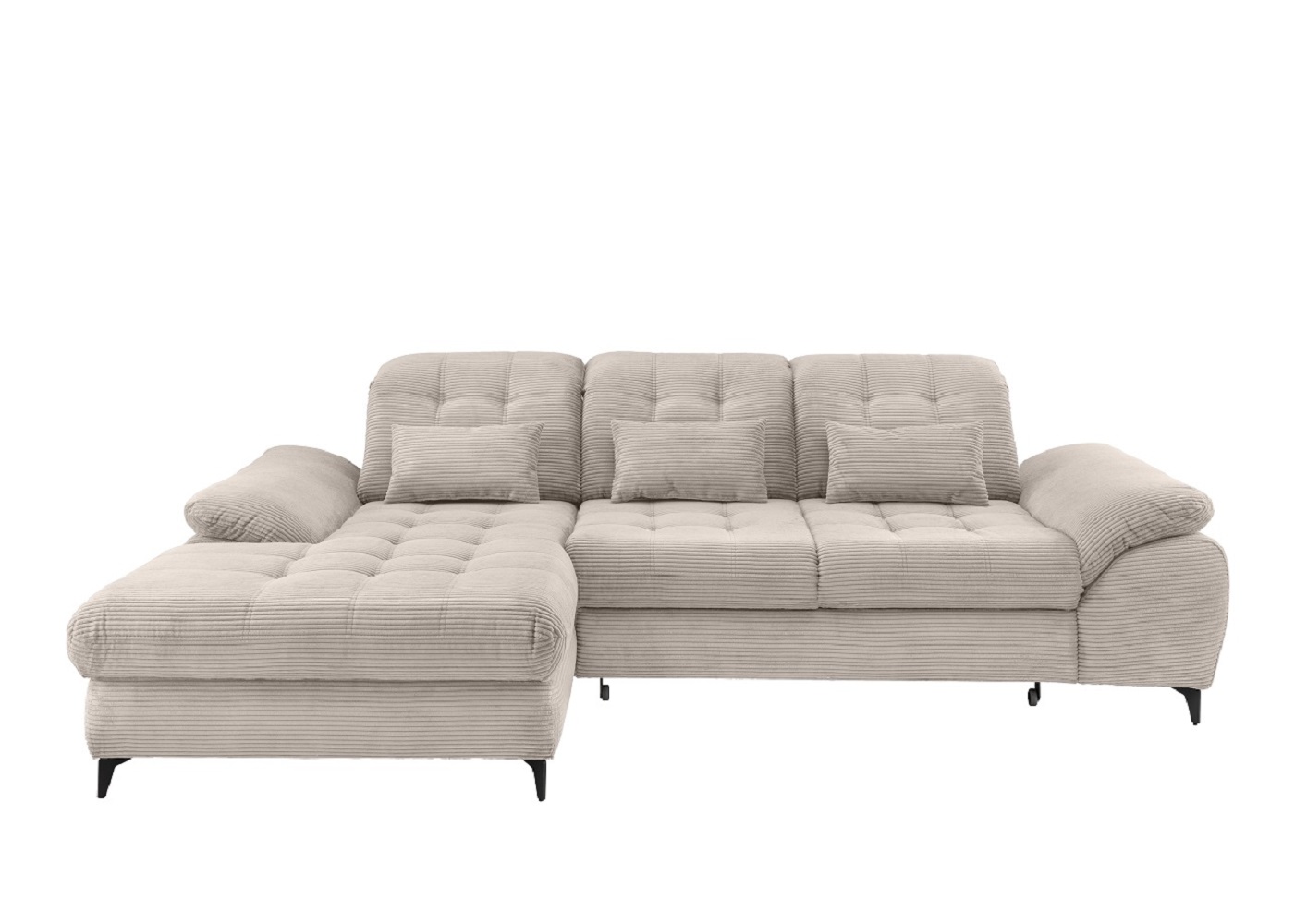 Das Ecksofa Modell Delphino in Cord - Schlaffunktion und Bettkasten inklusive Das Ecksofa Modell Delphino in Cord - Schlaffunktion und Bettkasten inklusive