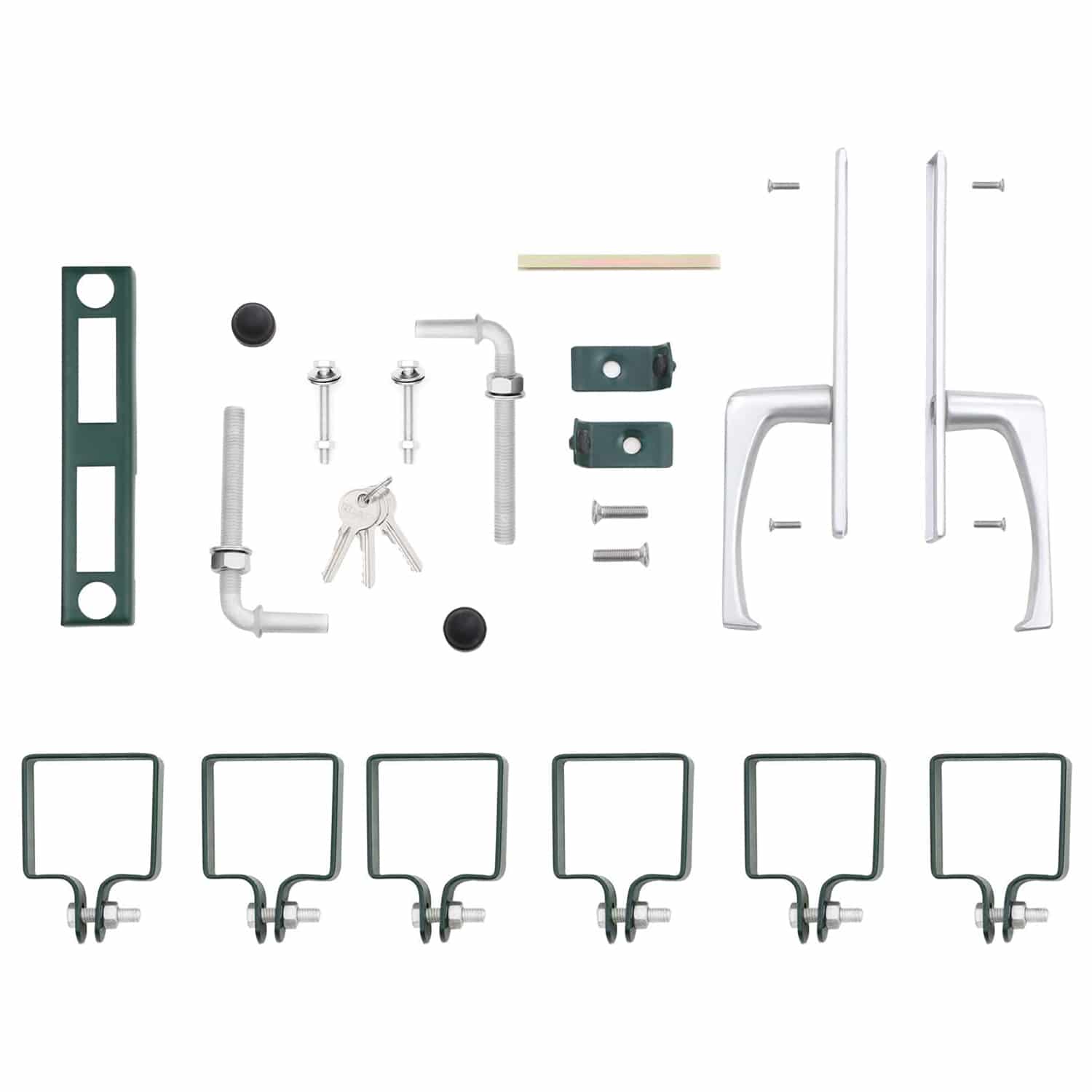 Gartentor 106 x 125 cm (L x H) aus verzinktem Stahl-GGD175L Gartentor 106 x 125 cm (L x H) aus verzinktem Stahl-GGD175L