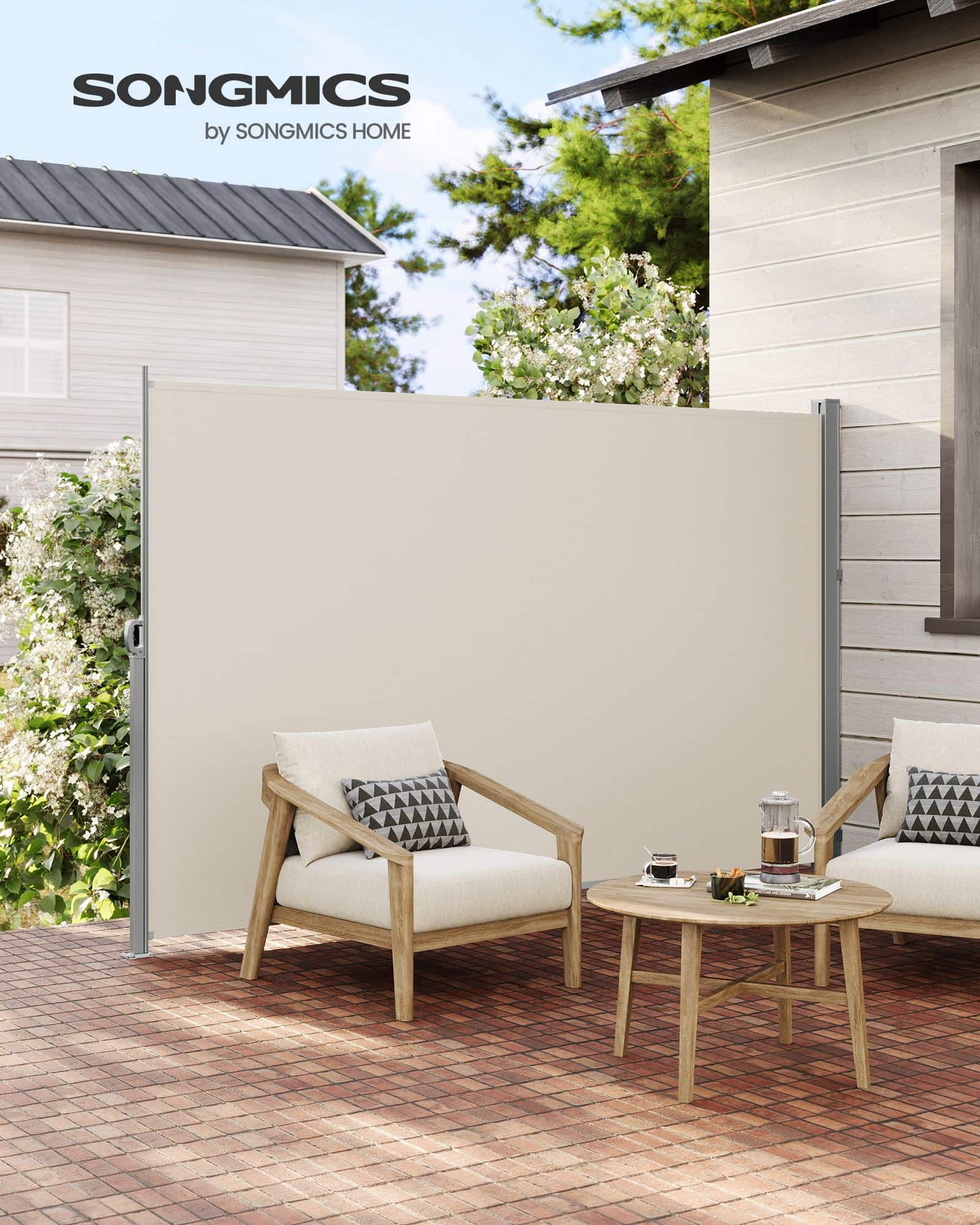 Seitenmarkise ausziehbar 200 x 350 cm