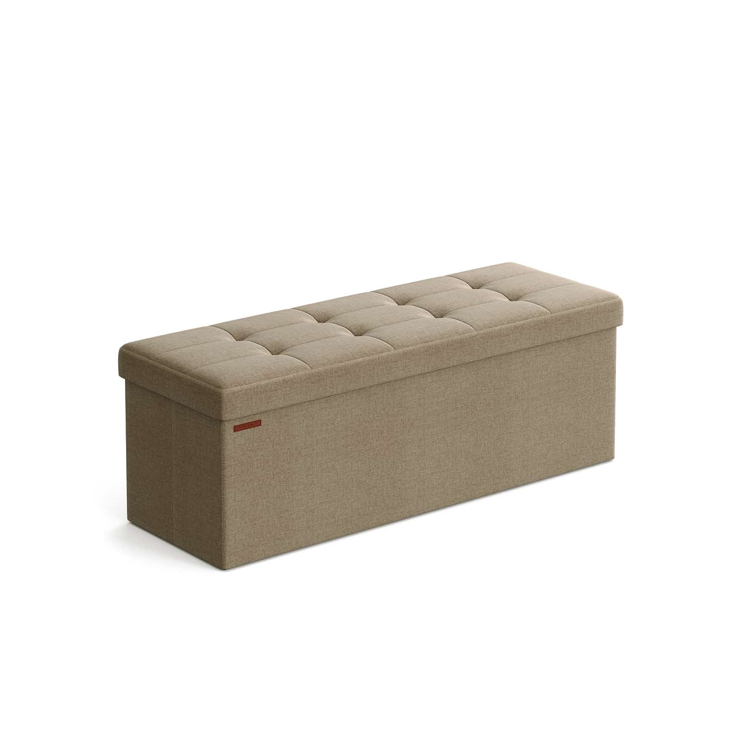 Sitzbank 110 cm klappbar mit Stauraum helltaupe-LSF077R01 Sitzbank 110 cm klappbar mit Stauraum helltaupe-LSF077R01
