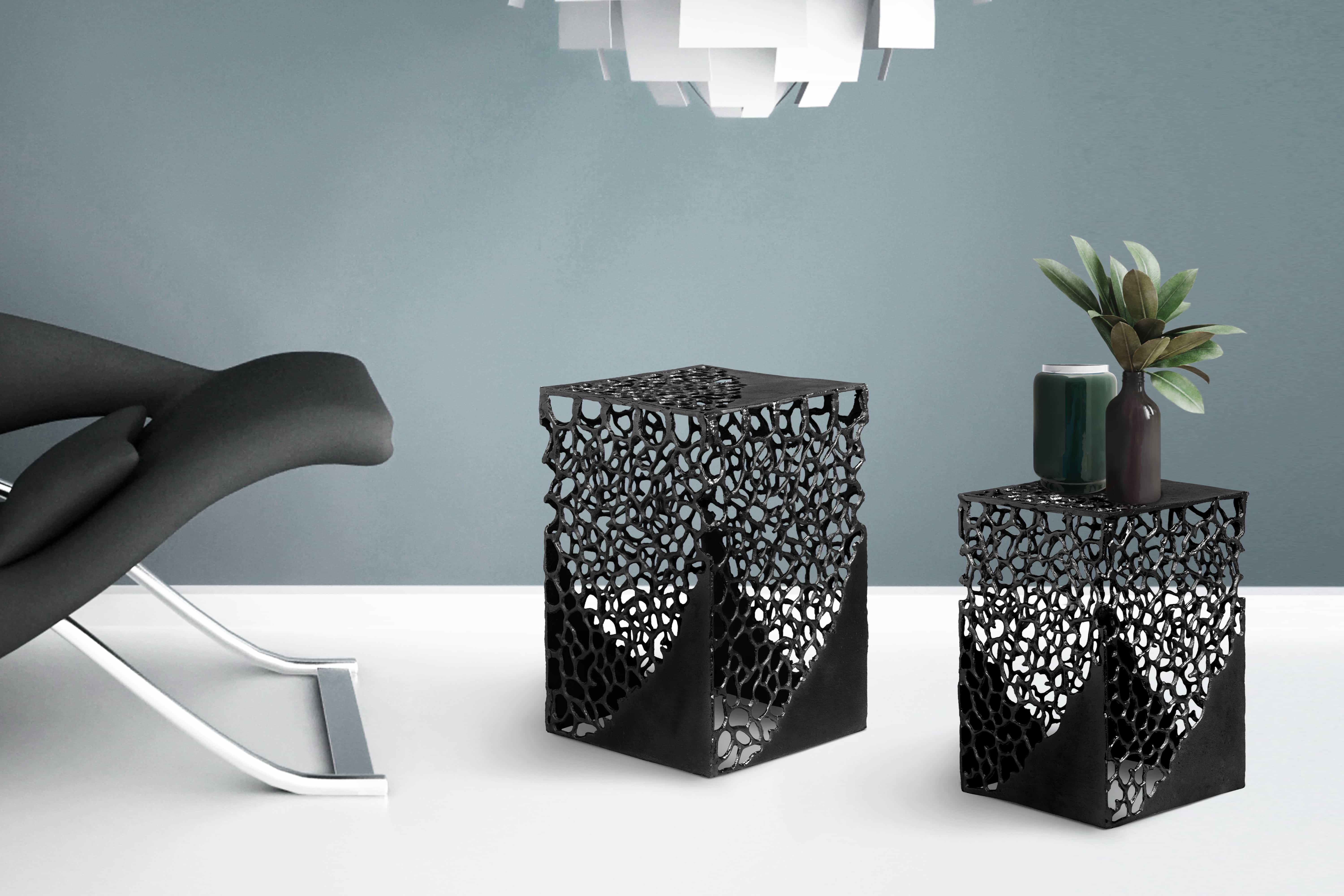 Beistelltisch Delta 125 2er-Set Schwarz