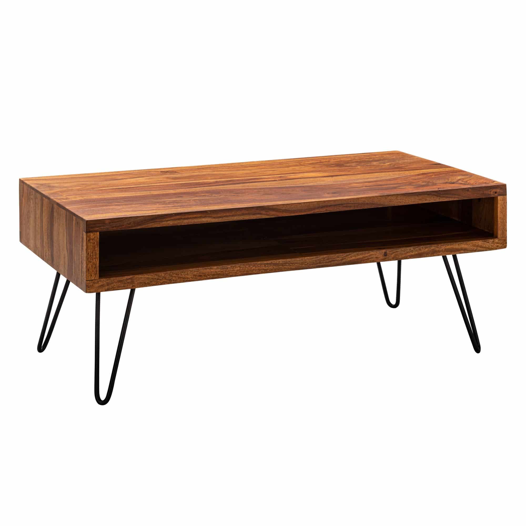 52018-WOHNLING-Couchtisch-Sheesham-100x50x40-cm-WL5-969-WL5-969 Couchtisch 100x40x50 cm Sheesham Massivholz / Metall Sofatisch