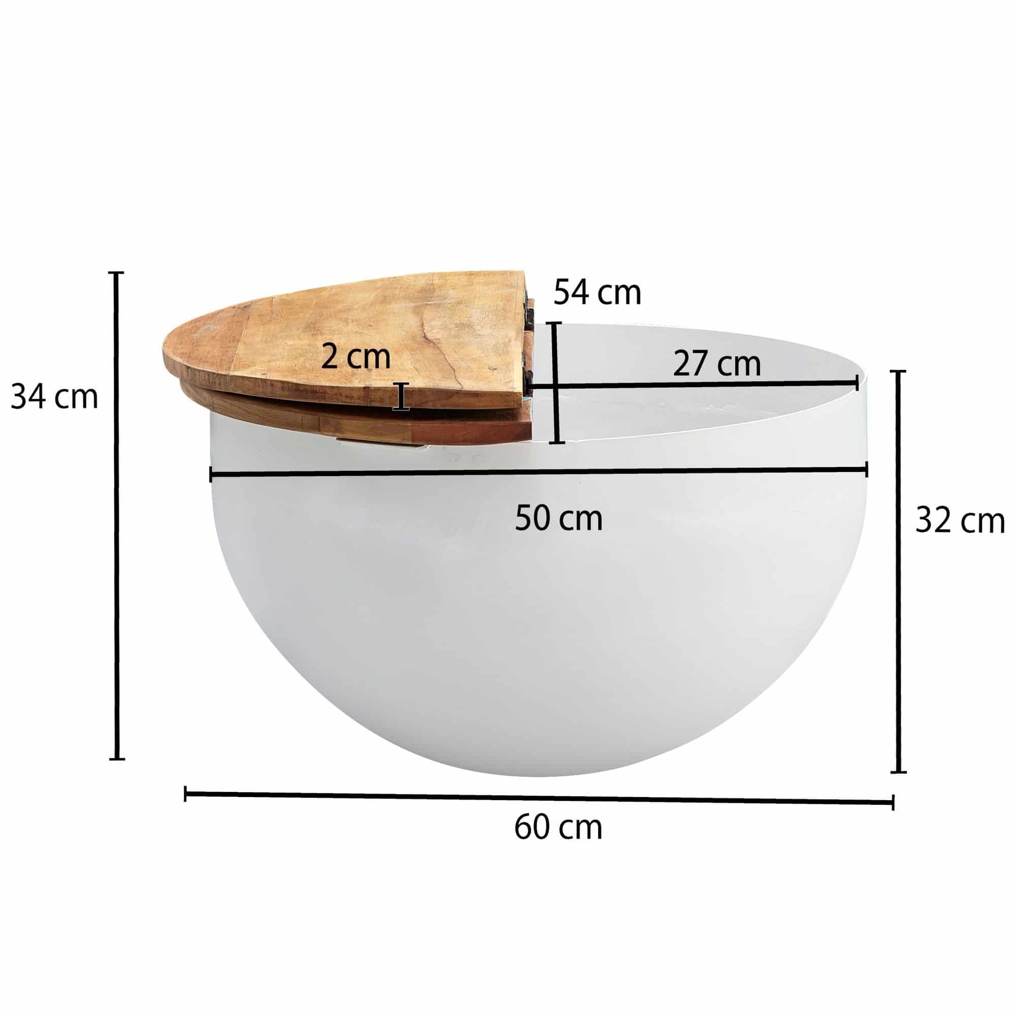 57895-WOHNLING-Couchtisch-weiss-60x60x35-cm-Mango-Holz-WL6-334-WL6-334_7 Couchtisch Mango 60x34x60 cm Massivholz Metall Tisch Weiß Industrial Rund