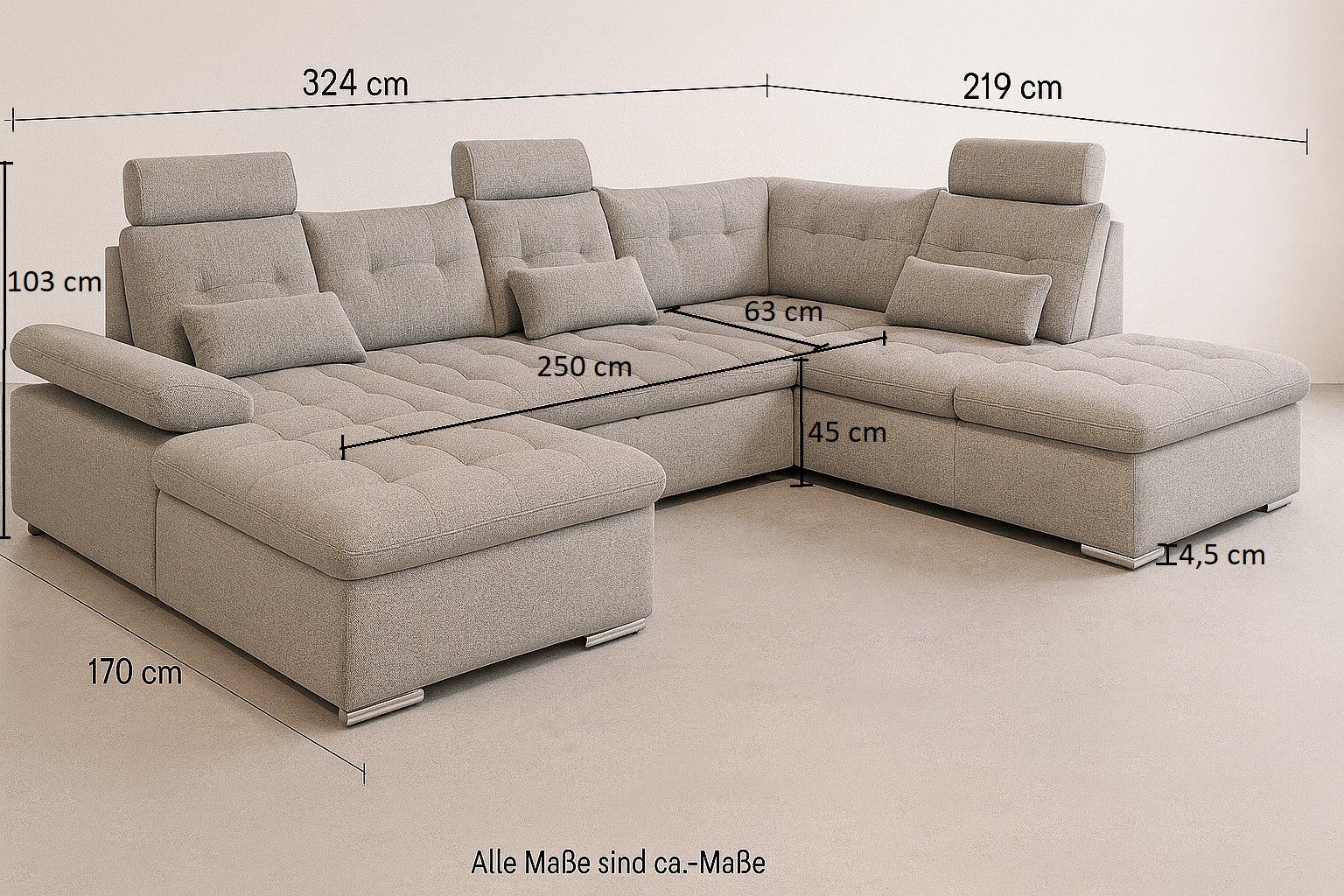 Ein Ort der Geborgenheit: Wohnlandschaft Brest von ED Exciting Design Ein Ort der Geborgenheit: Wohnlandschaft Brest von ED Exciting Design