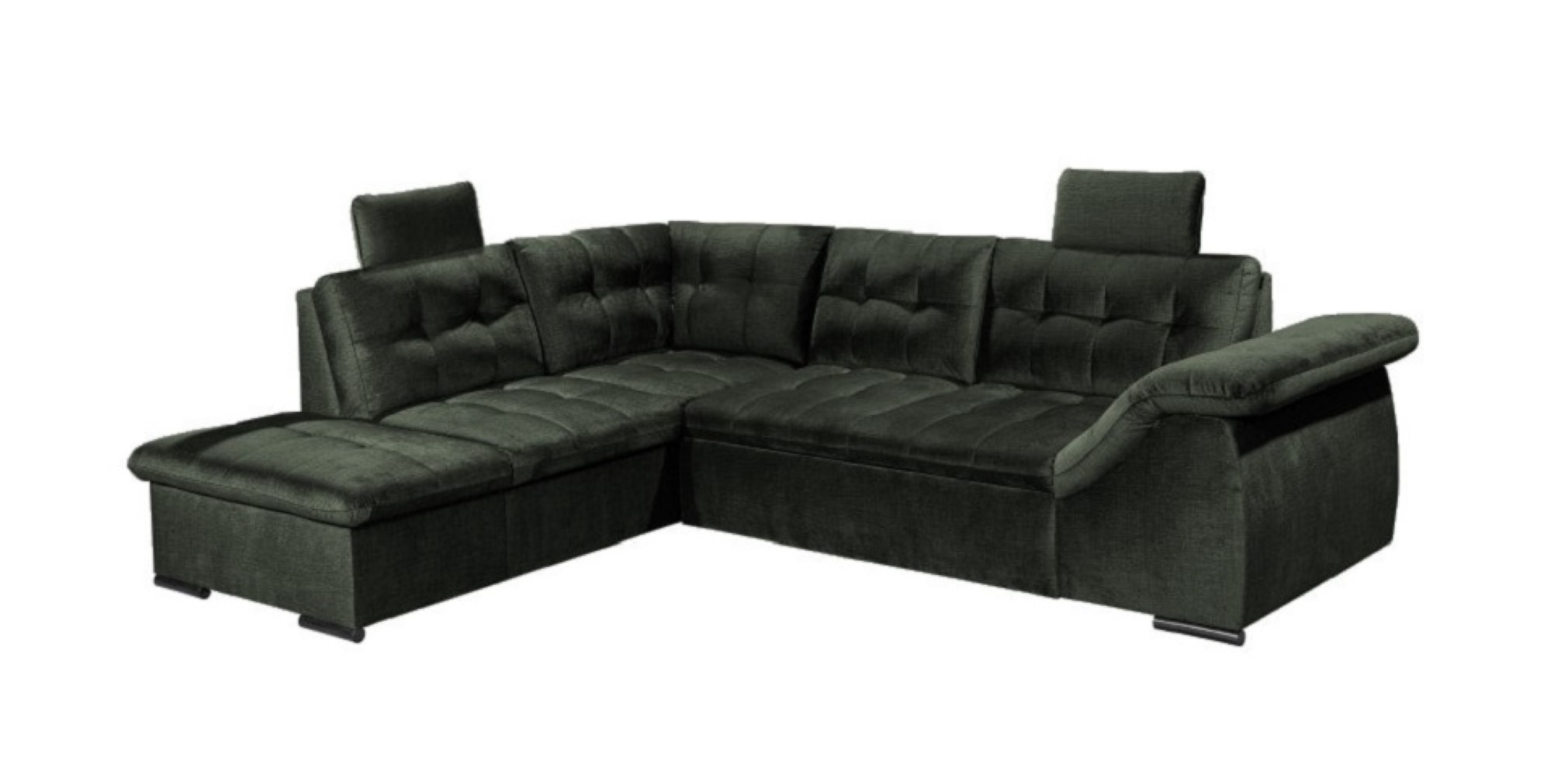 Schlafsofa Estrella Voss-Stoff von Ed Exciting Design – mit Bettkasten, variablen Kopfstützen und Schlaffunktion