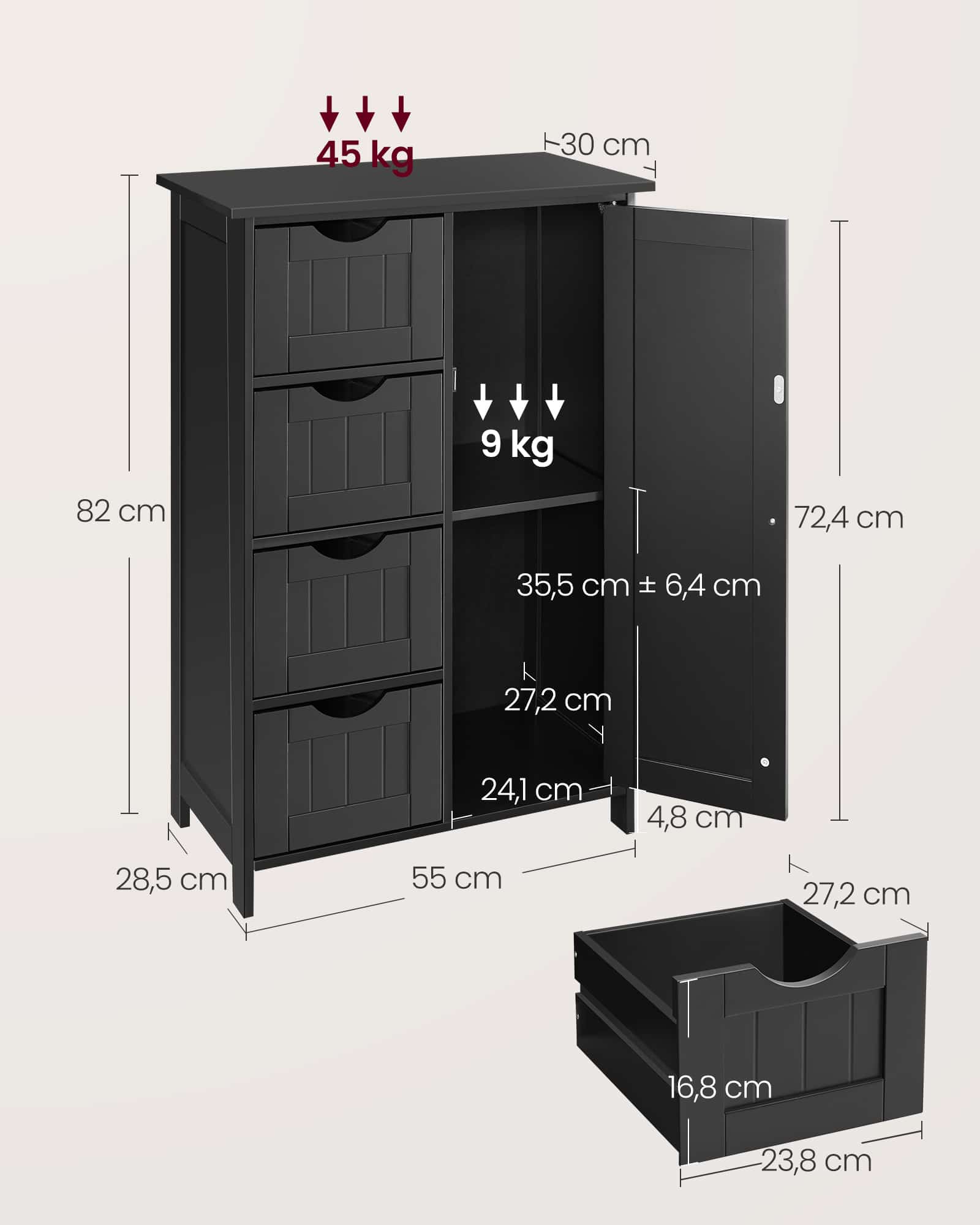 Badezimmerschrank, schmaler Badschrank, Beistellschrank Badezimmerschrank, schmaler Badschrank, Beistellschrank