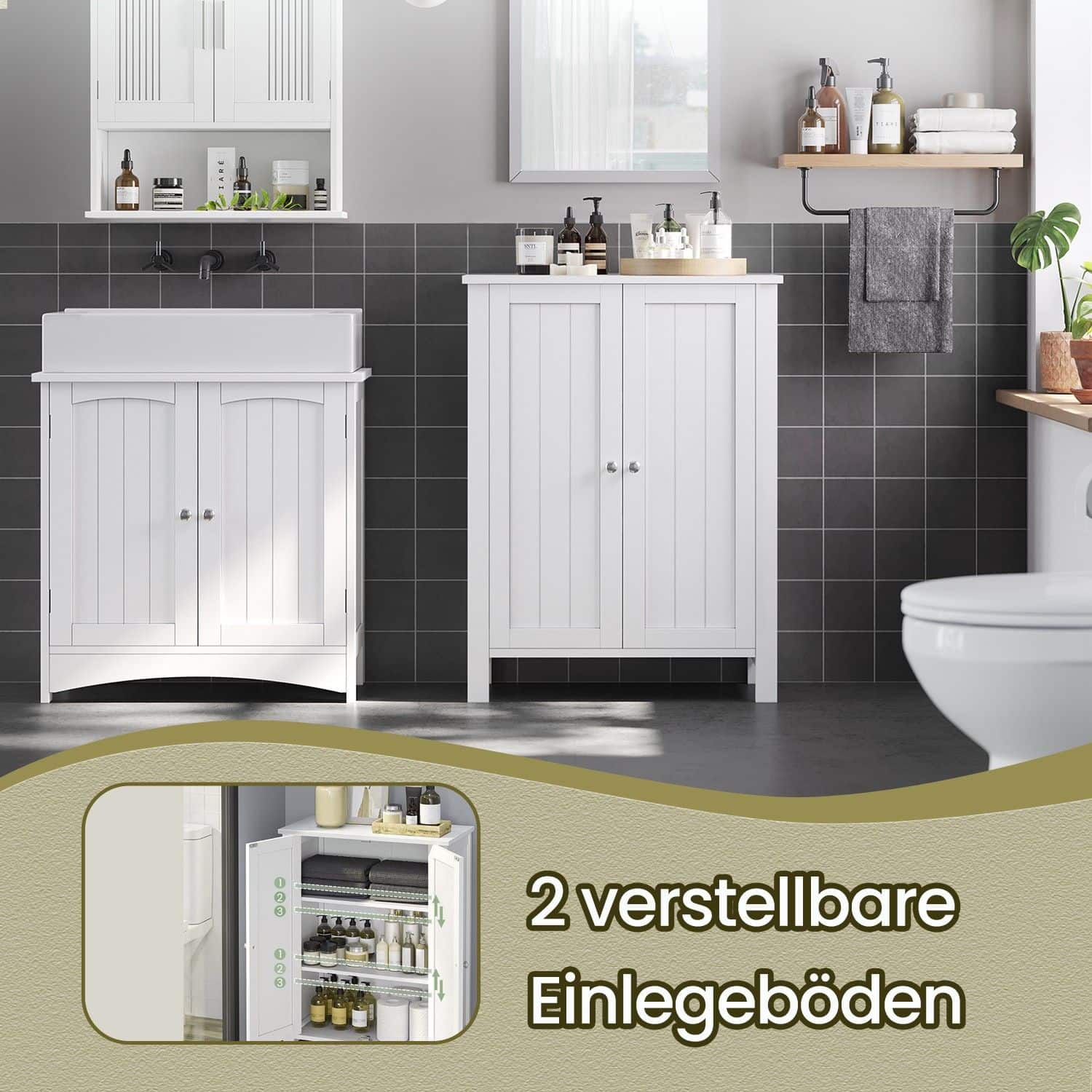 Badezimmerschrank, freistehender Badschrank, Aufbewahrungsschrank