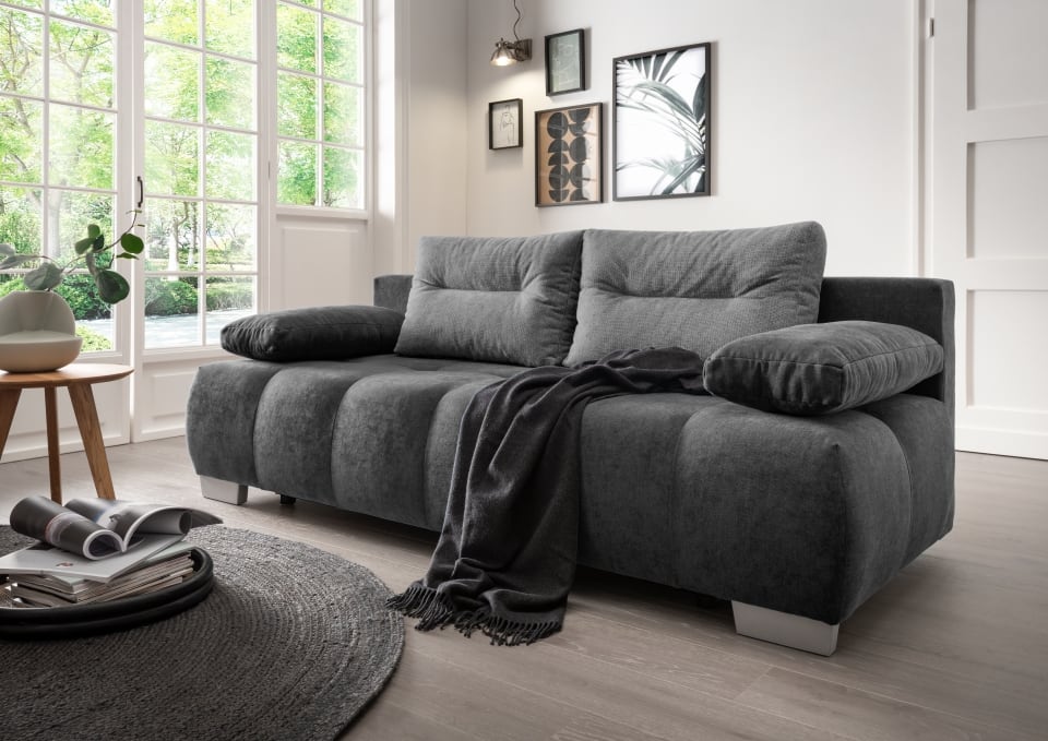 Benformato_Verzino_2FBK_3609_RK9751-1 Benformato Verzino Anthrazit: Elegantes 2er Einzelsofa für stilvolle Wohnräume
