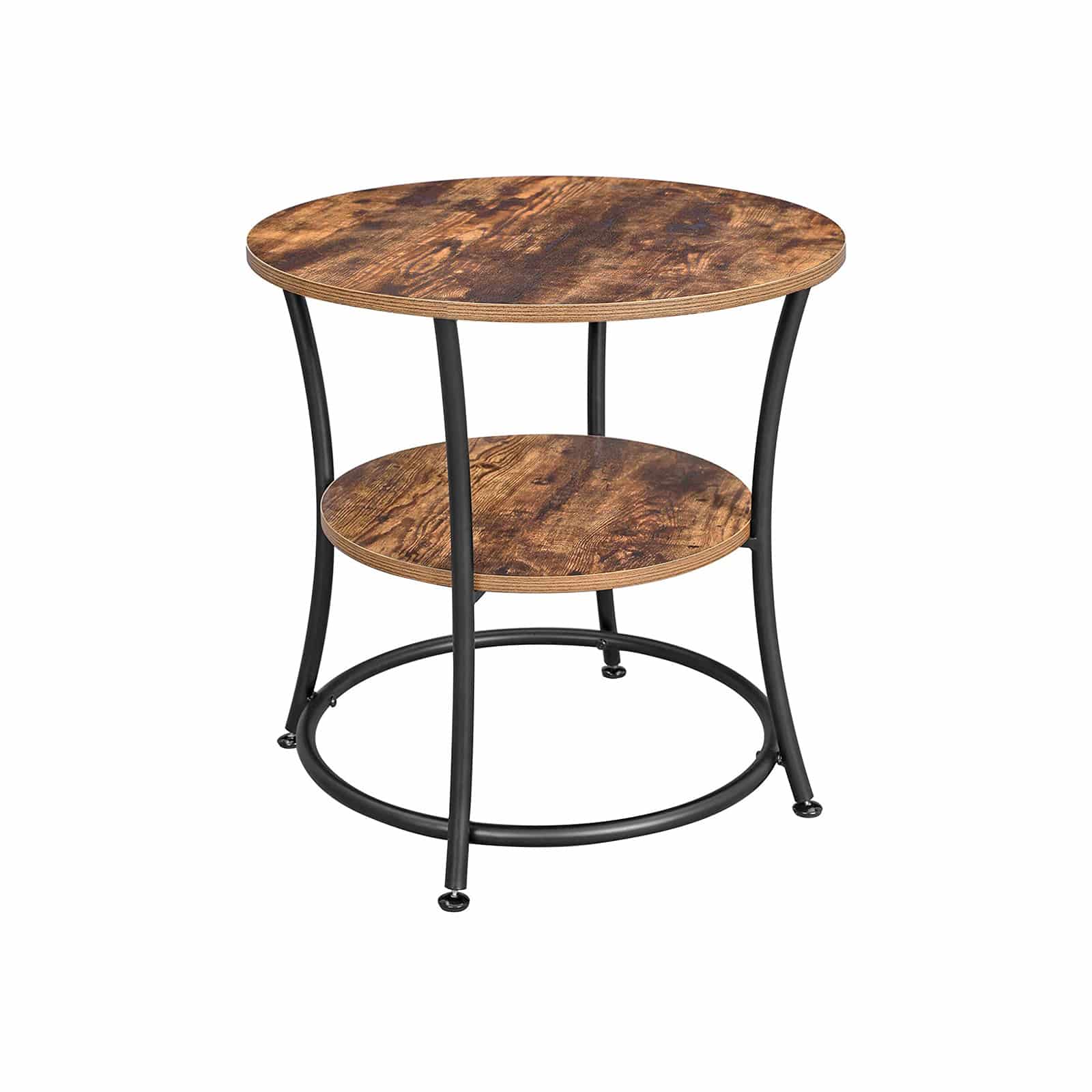 Beistelltisch-mit-2-Ablagen-LET56BX-1 Beistelltisch mit 2 Ablagen