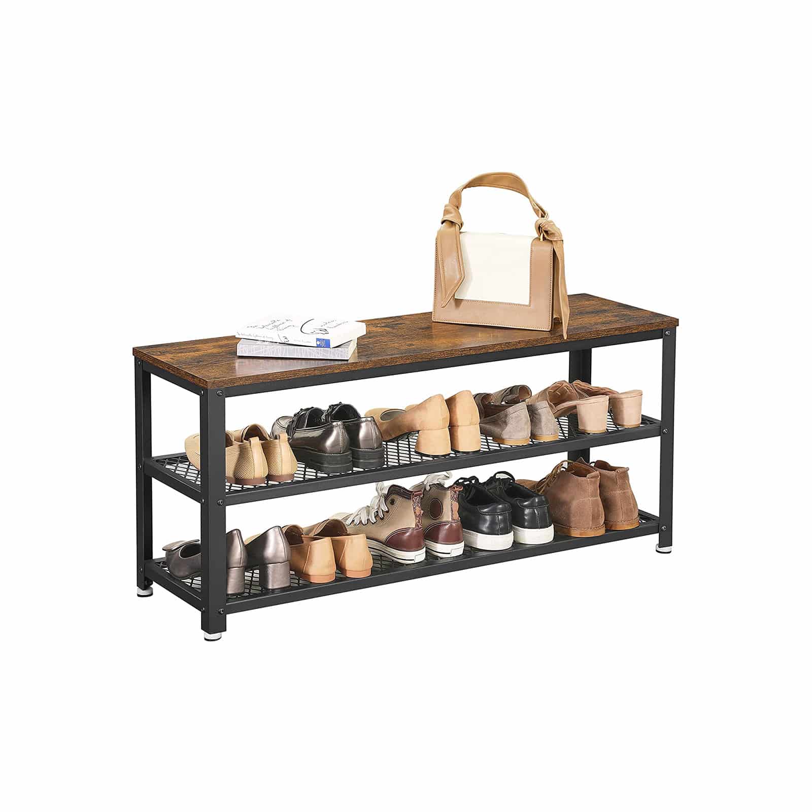 Schuhregal mit 2 Ablagen Schuhregal mit 2 Ablagen