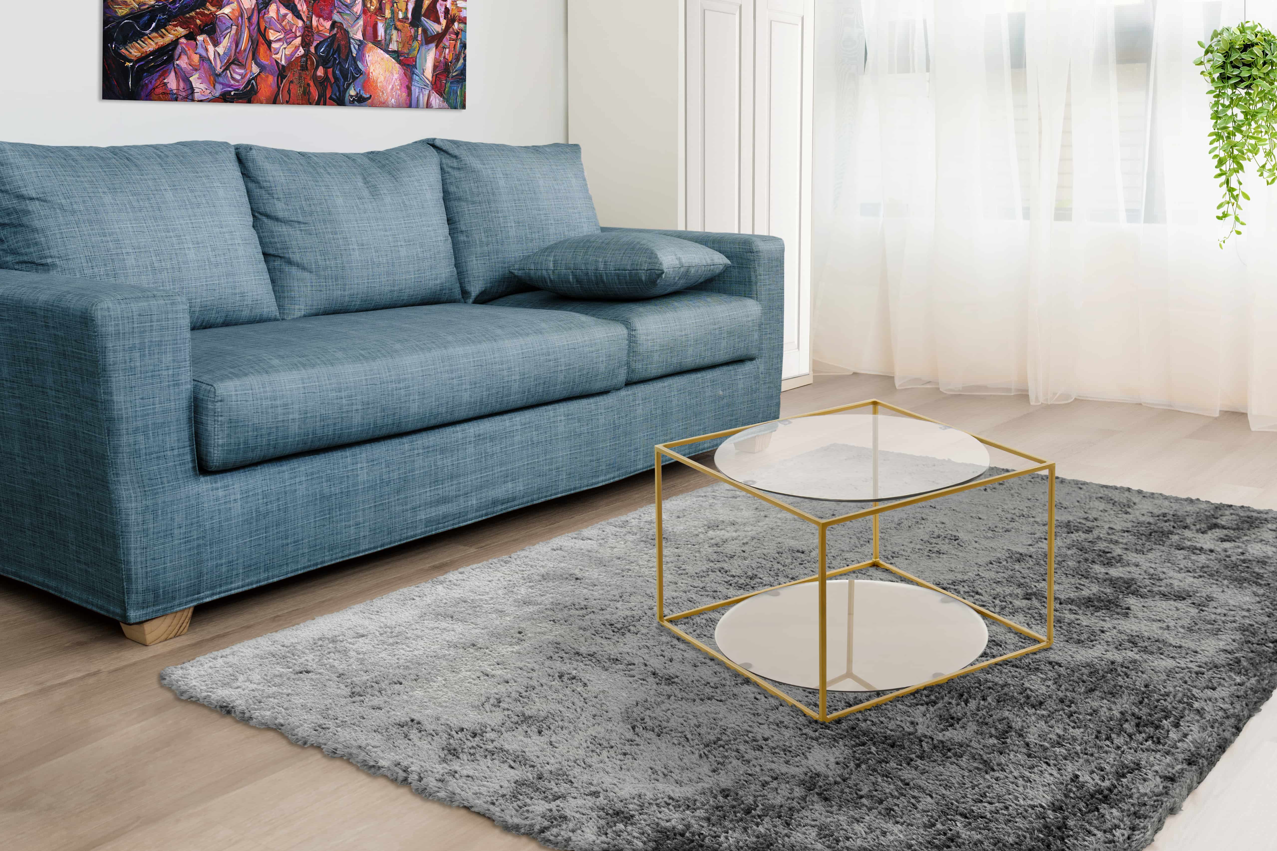 Beistelltisch Cody 110 Grau / Gold