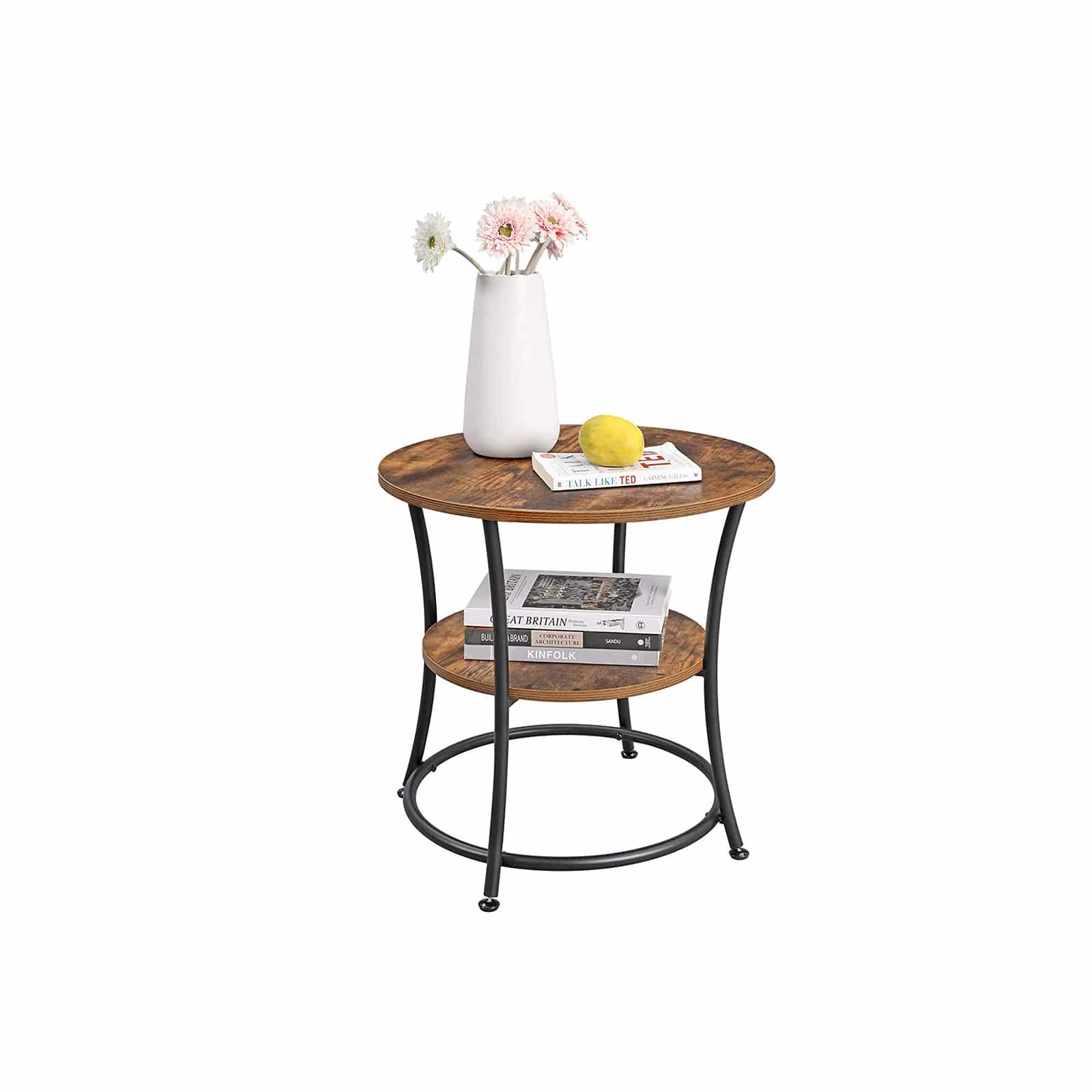 Beistelltisch-mit-2-Ablagen-LET56BX-2 Beistelltisch mit 2 Ablagen